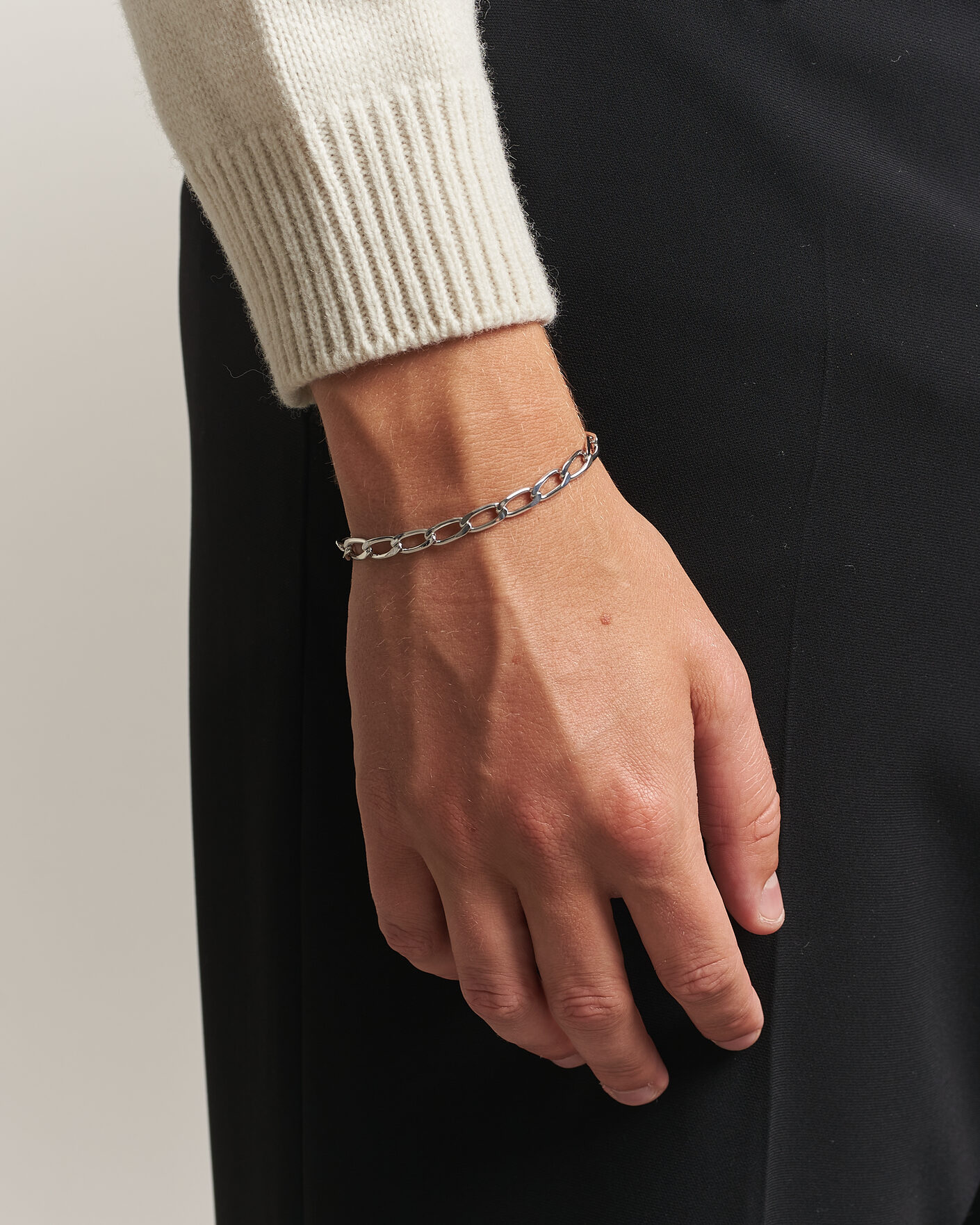 Herr | Smycken | Tom Wood | Arlo Large Bracelet Silver