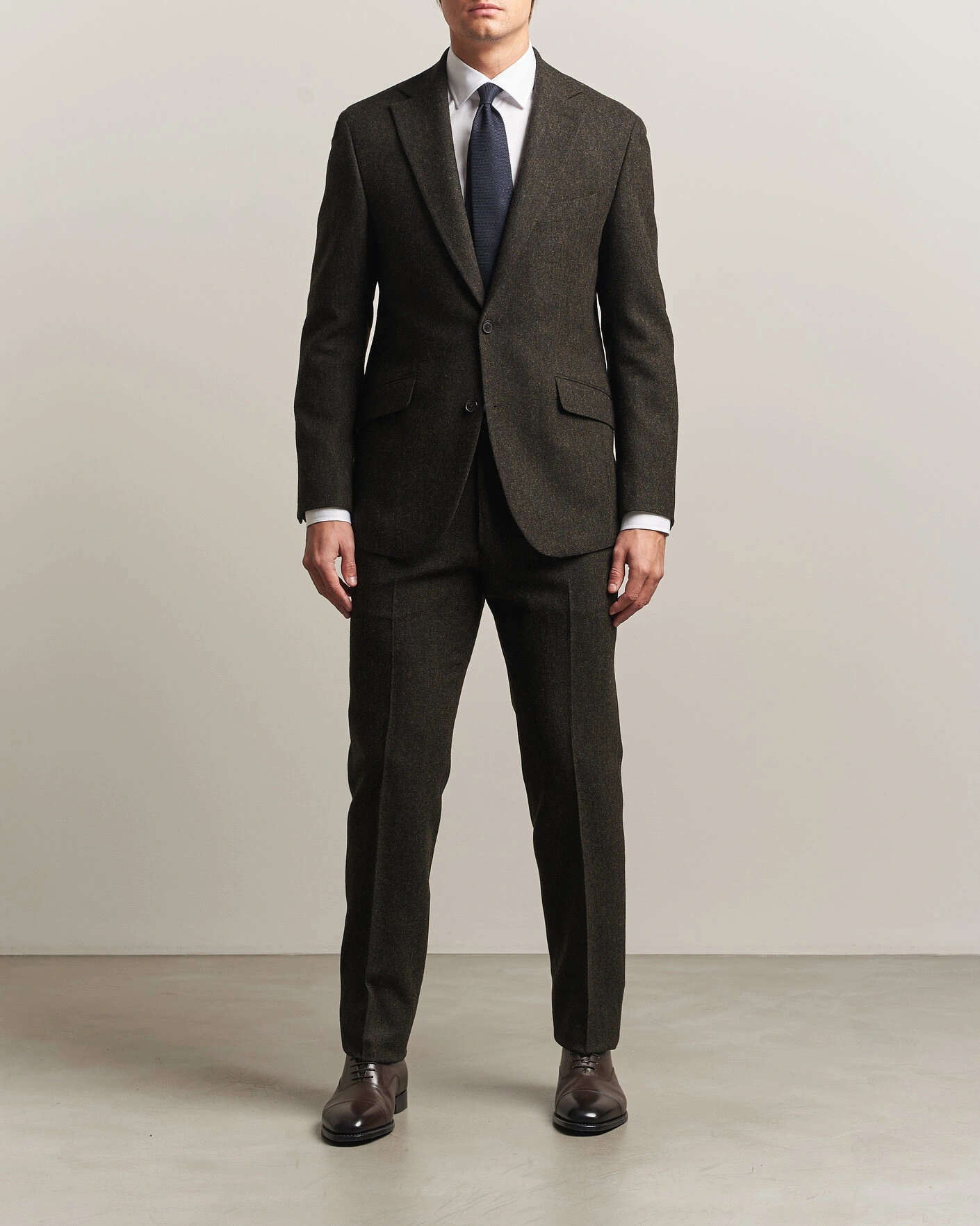 Herr | Kavajer | Walker Slater | Edward Shetland Wool Donegal Blazer Brown