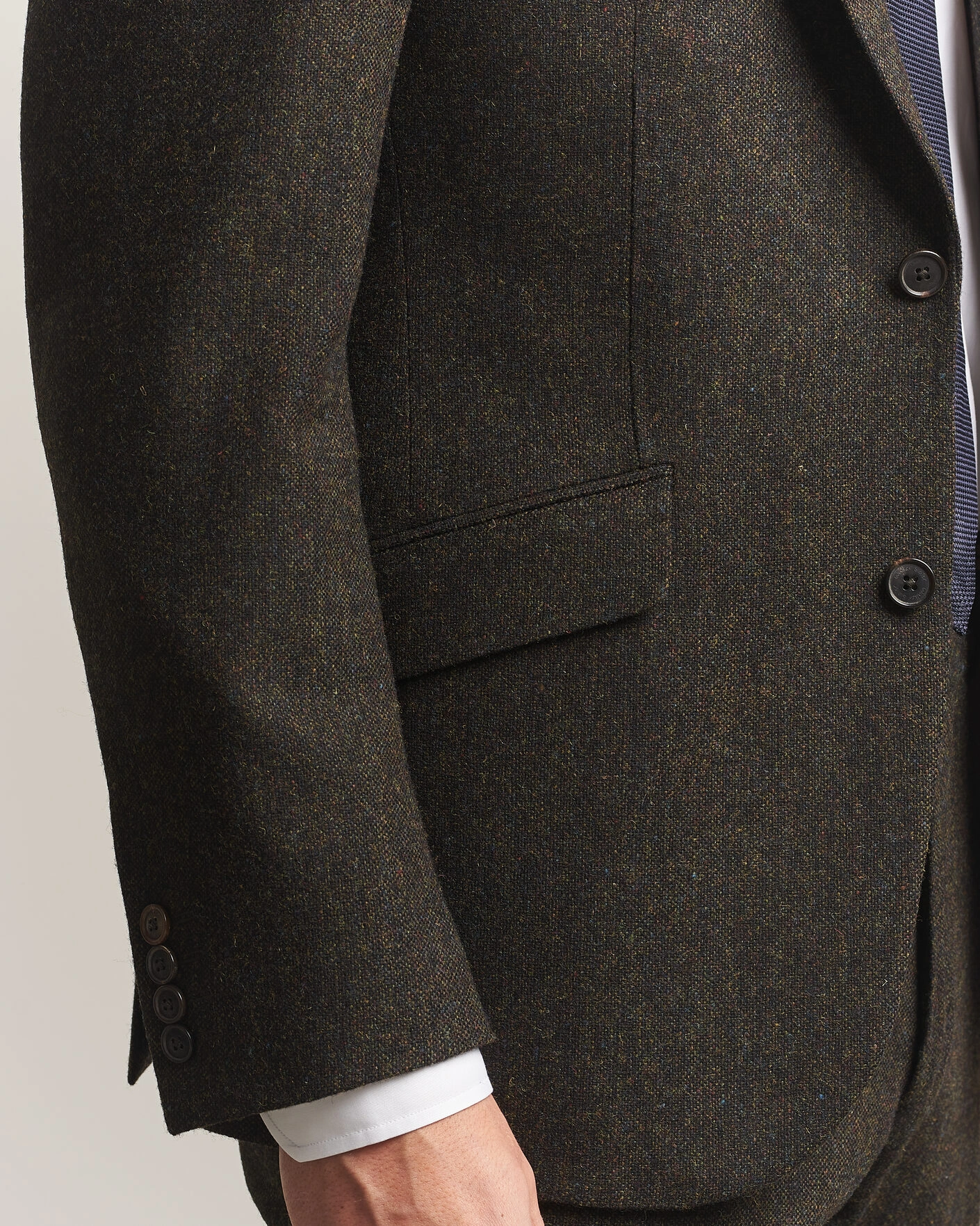 Herr | Kavajer | Walker Slater | Edward Shetland Wool Donegal Blazer Brown