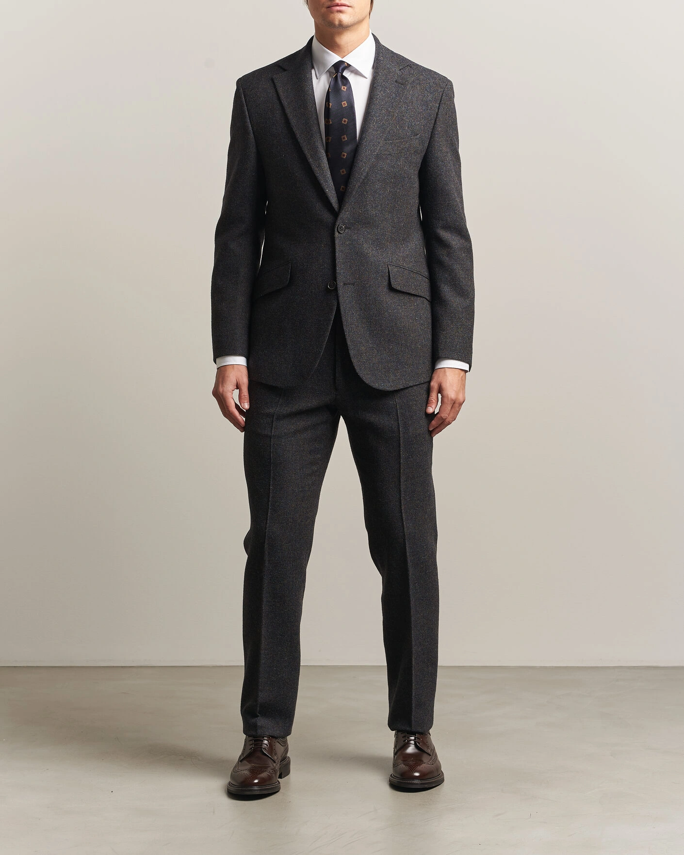 Herr | Kavajer | Walker Slater | Edward Shetland Wool Donegal Blazer Navy