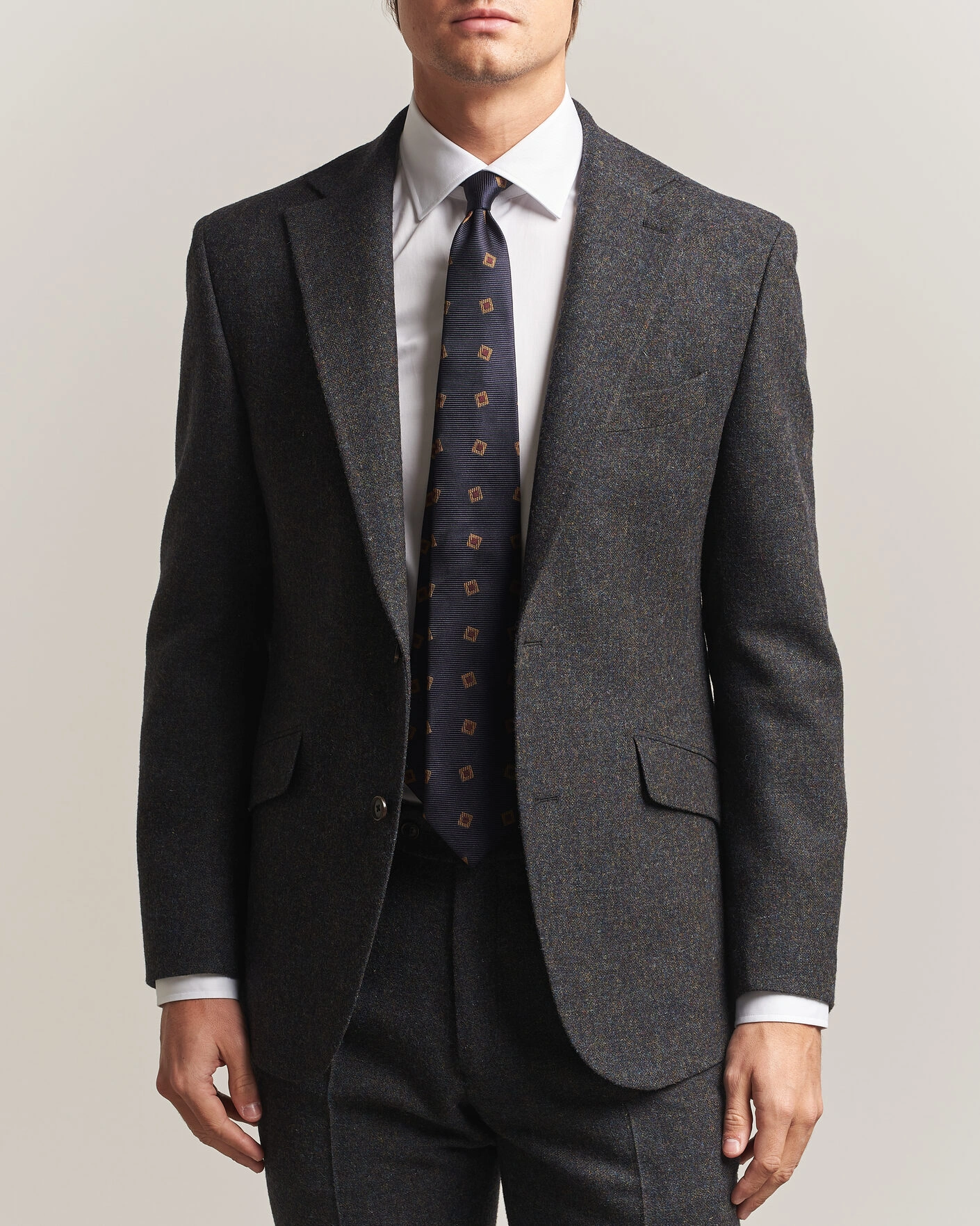 Herr | Kavajer | Walker Slater | Edward Shetland Wool Donegal Blazer Navy
