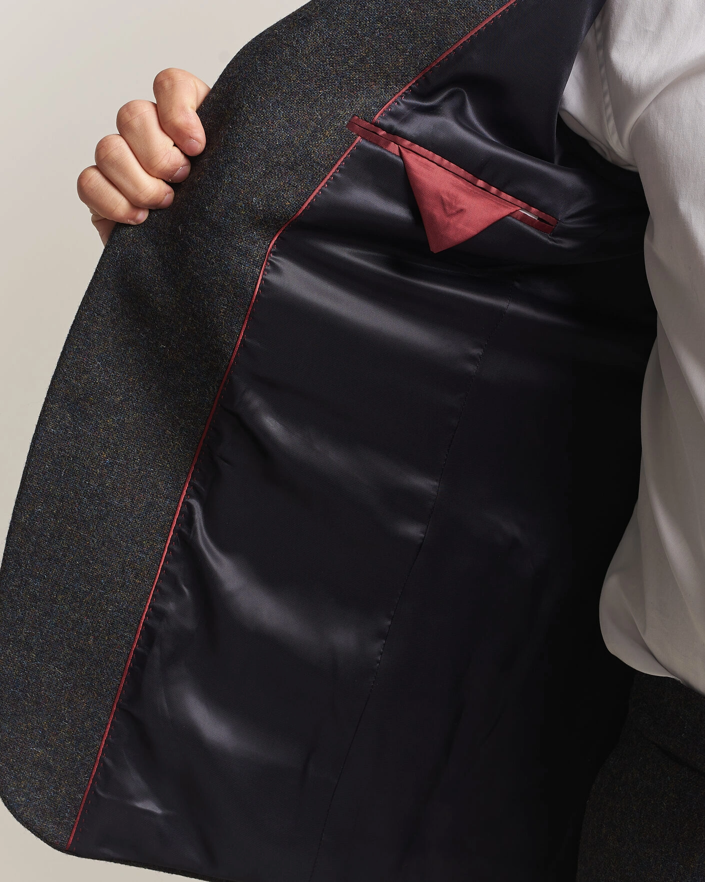 Herr | Kavajer | Walker Slater | Edward Shetland Wool Donegal Blazer Navy