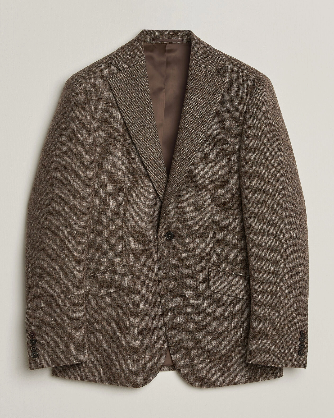 Herr | Kavajer | Walker Slater | Edward Shetland Wool Donegal Blazer Tobacco