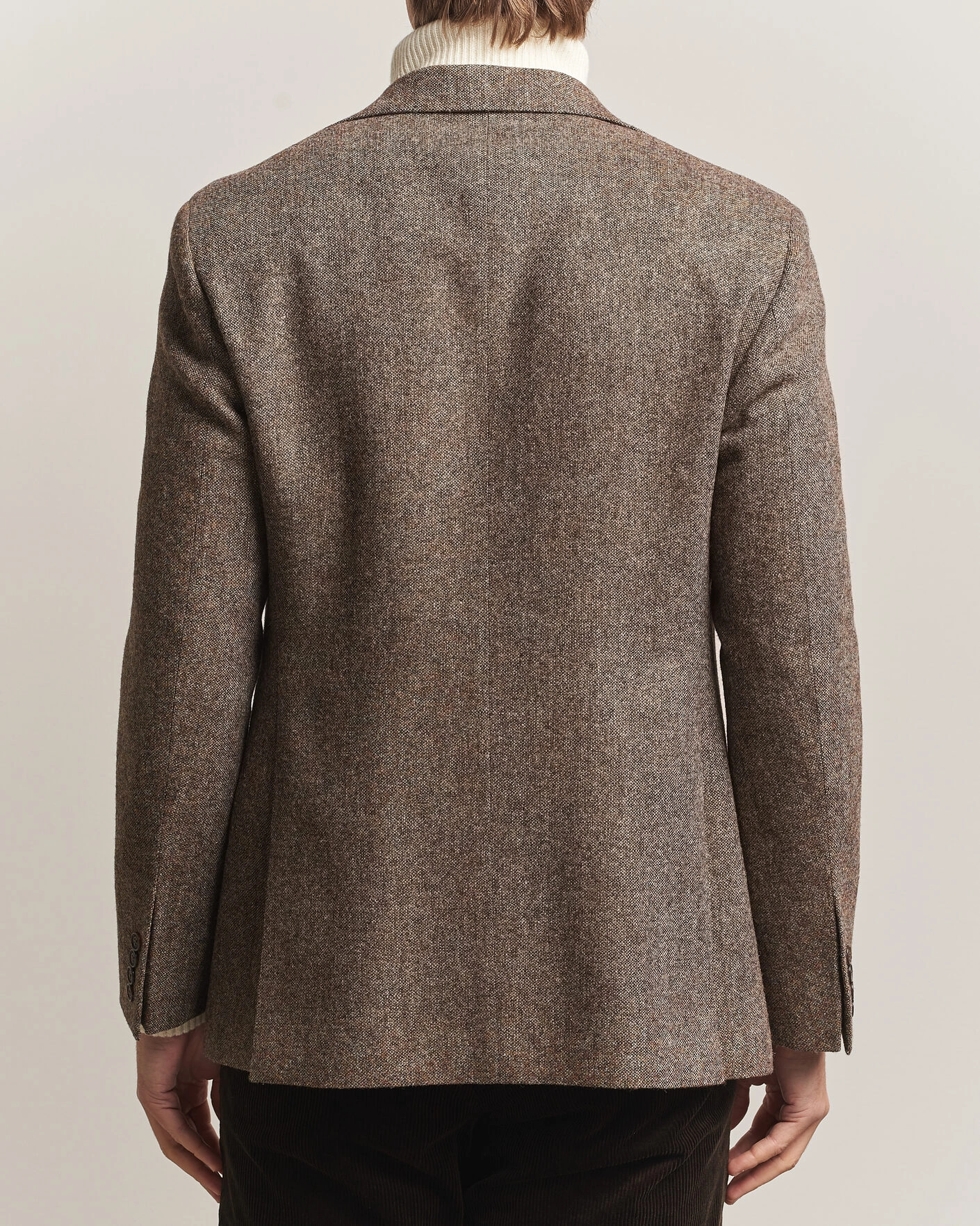 Herr | Kavajer | Walker Slater | Edward Shetland Wool Donegal Blazer Tobacco