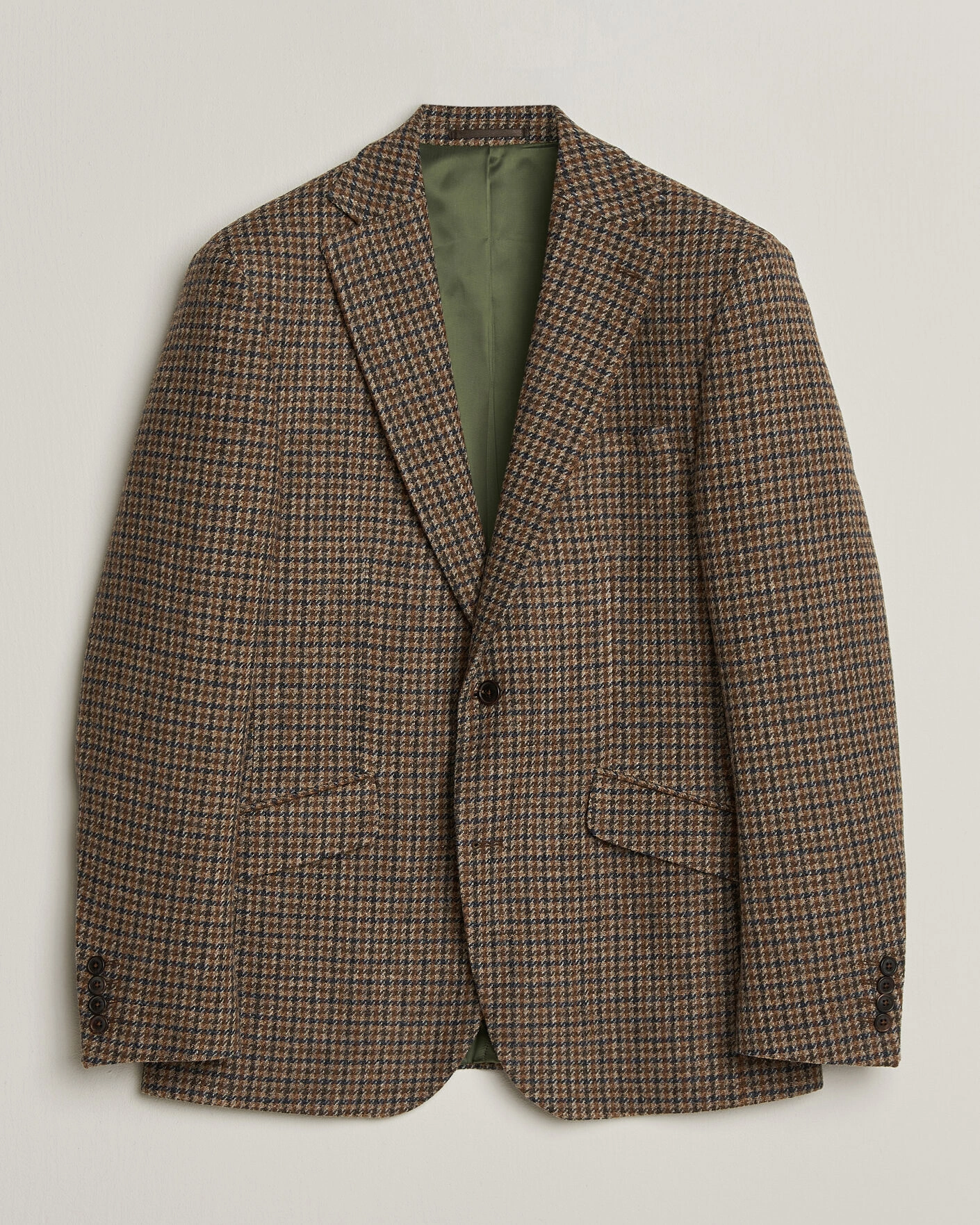 Herr | Kavajer | Walker Slater | Edward Lambswool Puppytooth Blazer Sandstone