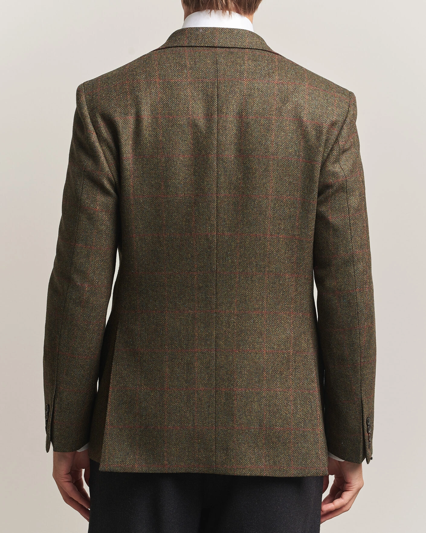 Herr | Kavajer | Walker Slater | Edward Lambswool Windowpane Blazer Green