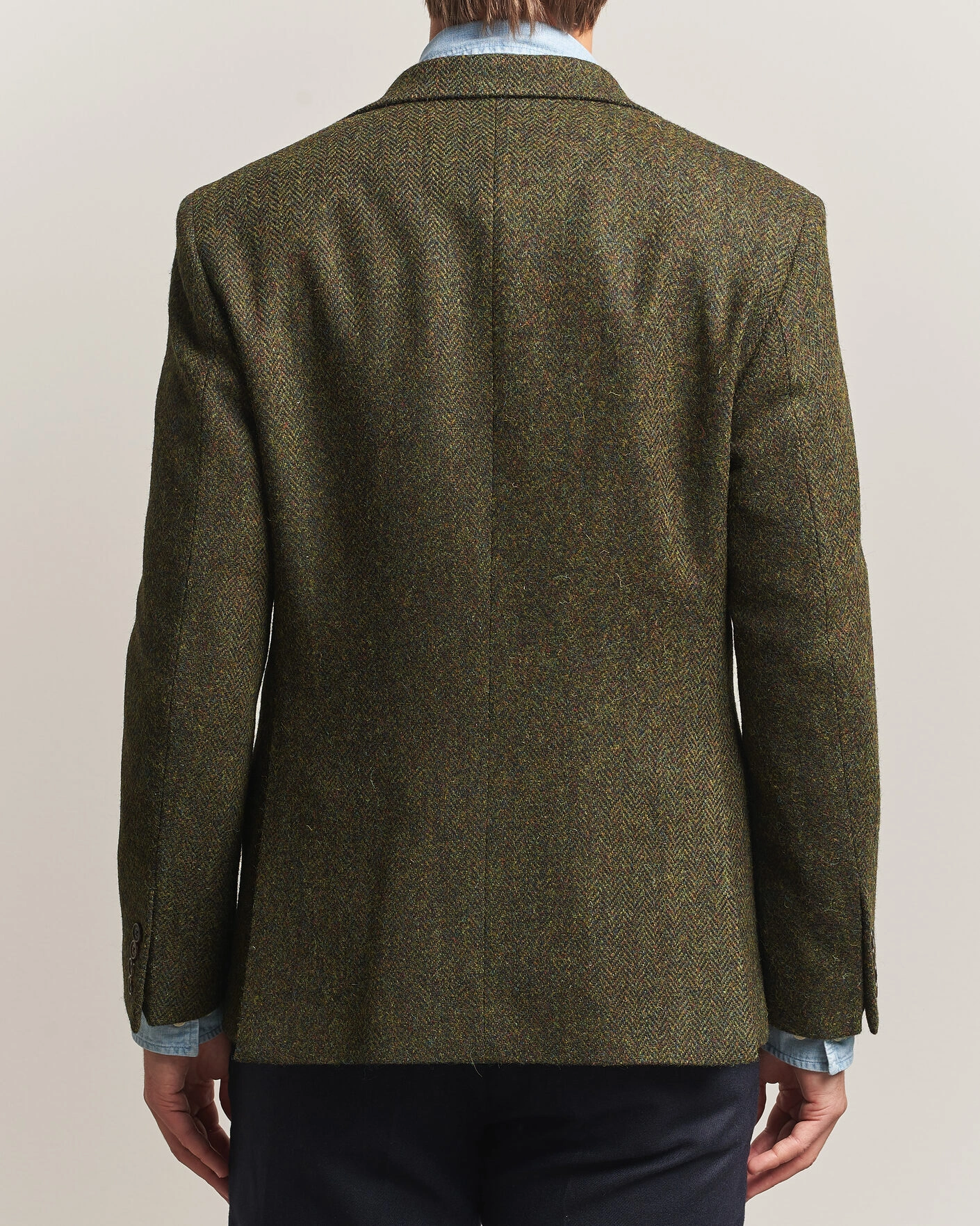 Herr | Kavajer | Walker Slater | Edward Harris Tweed Herringbone Blazer Green