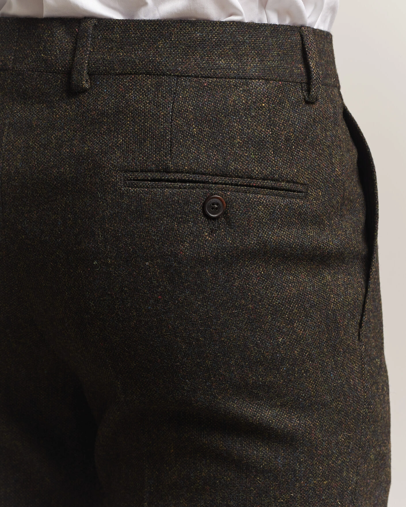 Herr | Byxor | Walker Slater | Edward Shetland Wool Donegal Trousers Brown