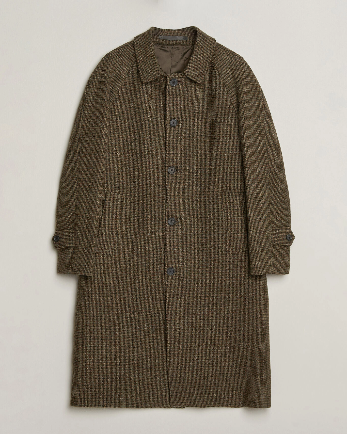 Herr | Jackor | Walker Slater | Sherlock Harris Tweed Microcheck Coat Amber Brown