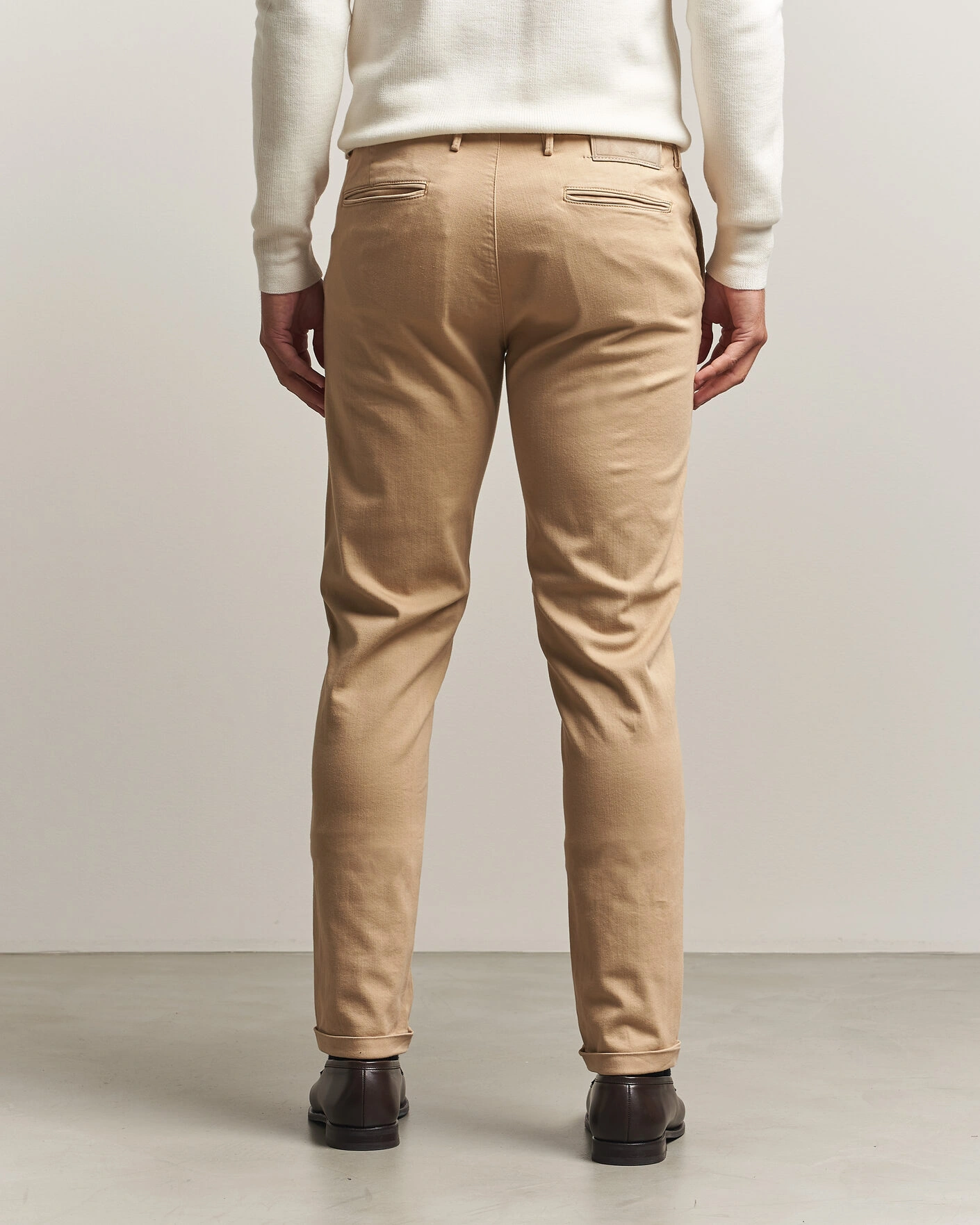 Herr | Byxor | Tramarossa | Luis Superstrech Cotton Chino Beige