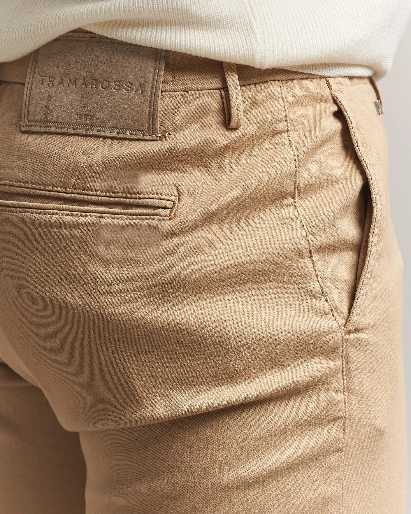 Herr | Byxor | Tramarossa | Luis Superstrech Cotton Chino Beige
