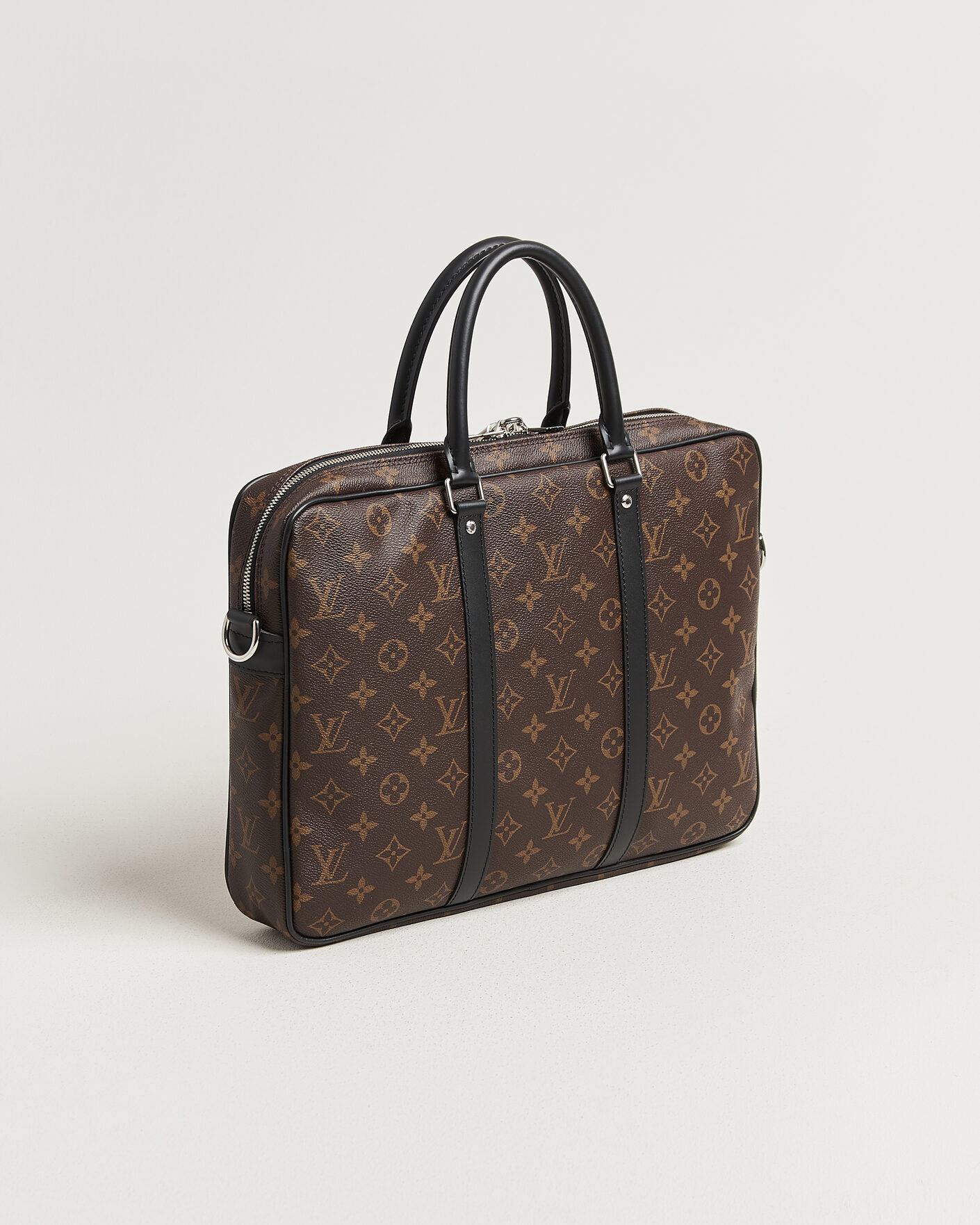 Herr | Pre-Owned & Vintage Bags | Louis Vuitton Pre-Owned | Porte-Documents Voyage Briefcase Monogram Macassar