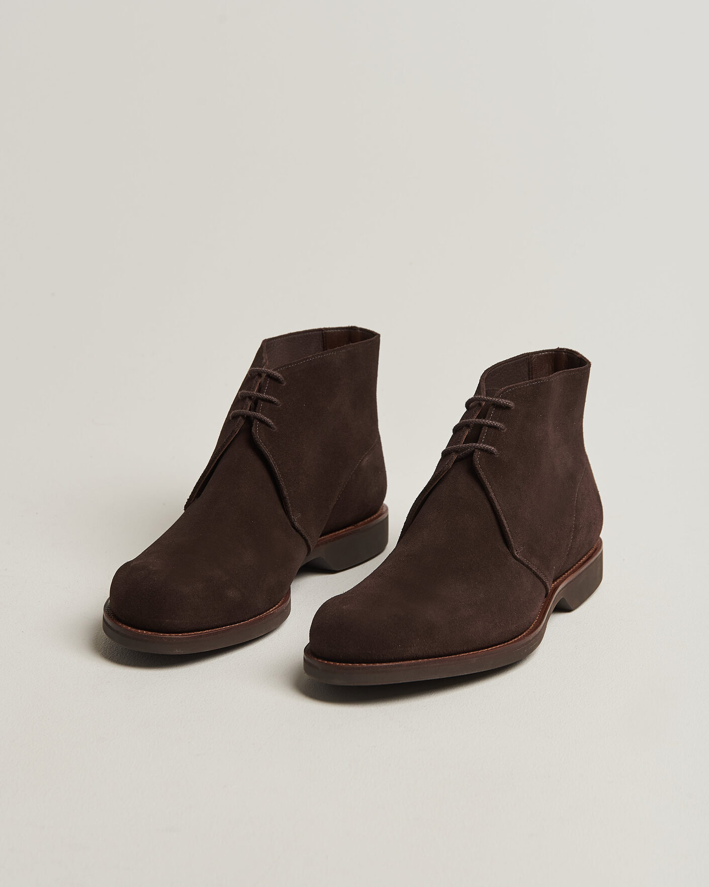 Herr | Kängor | Crockett & Jones | Unlined Chukka 4 Boot Dark Brown Suede