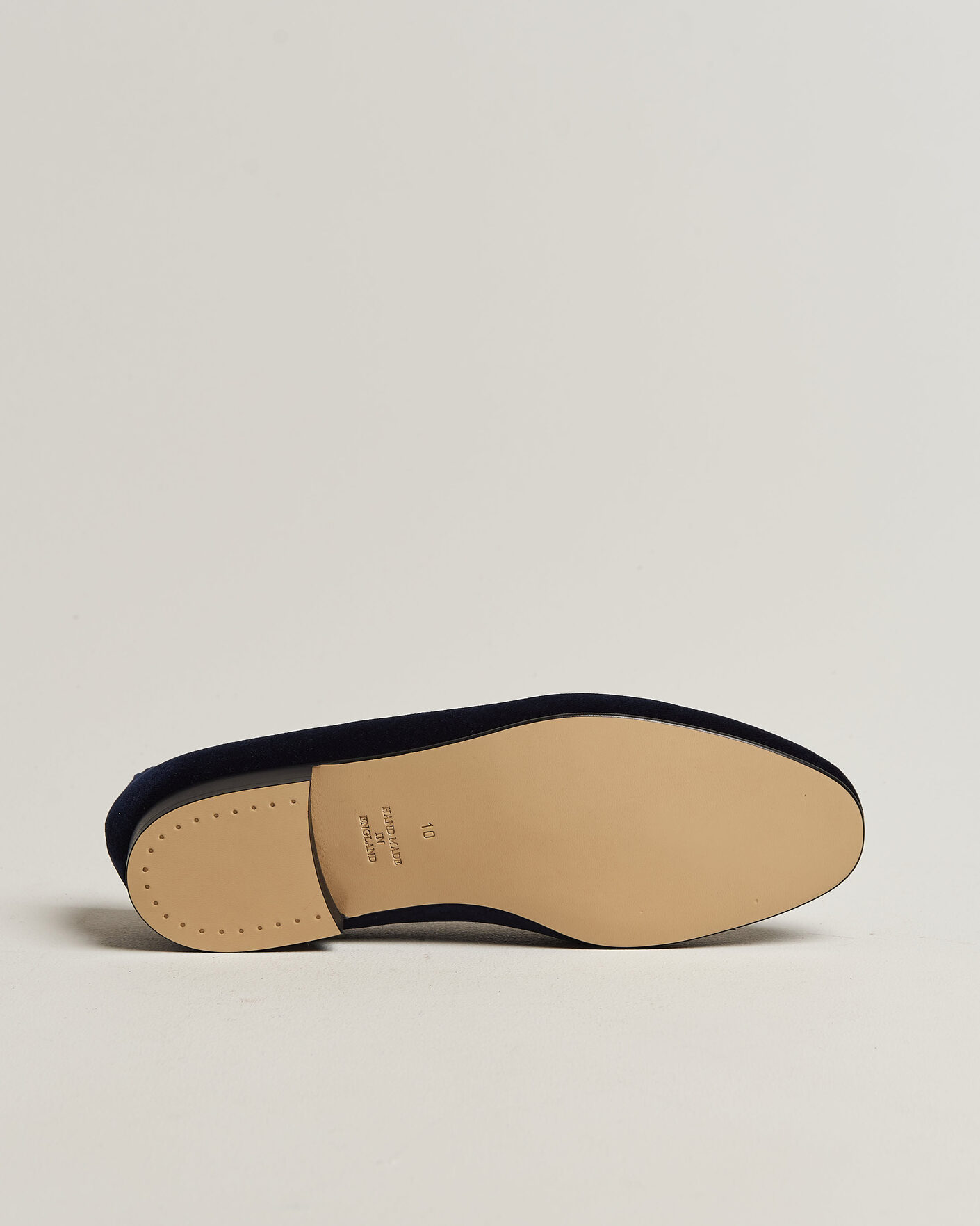 Herr | Loafers | Bowhill & Elliott | Plain Albert Pump Navy Velvet