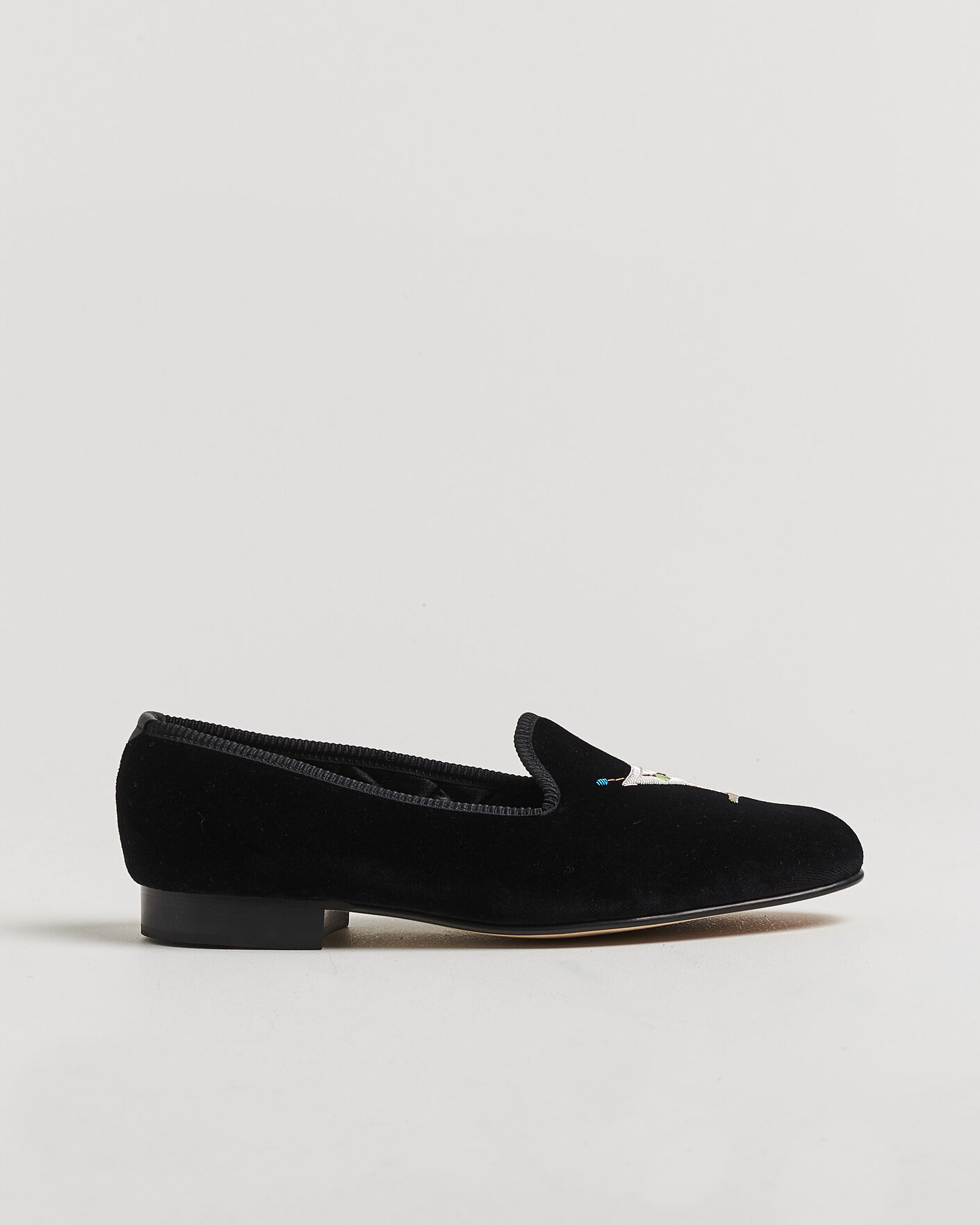 Herr | Loafers | Bowhill & Elliott | Martini Venetian Pump Black Velvet