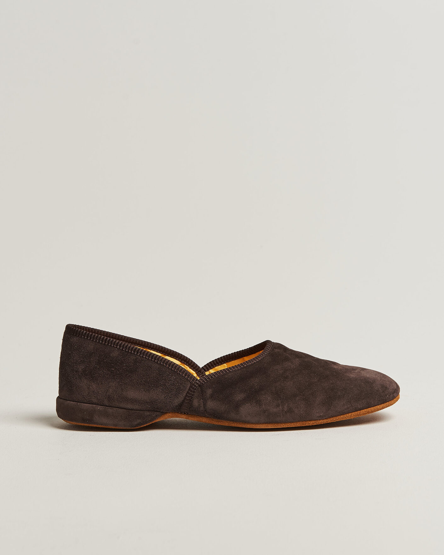 Herr | Sandaler & Tofflor | Bowhill & Elliott | Grecian Indoor Slippers Chocolate Suede