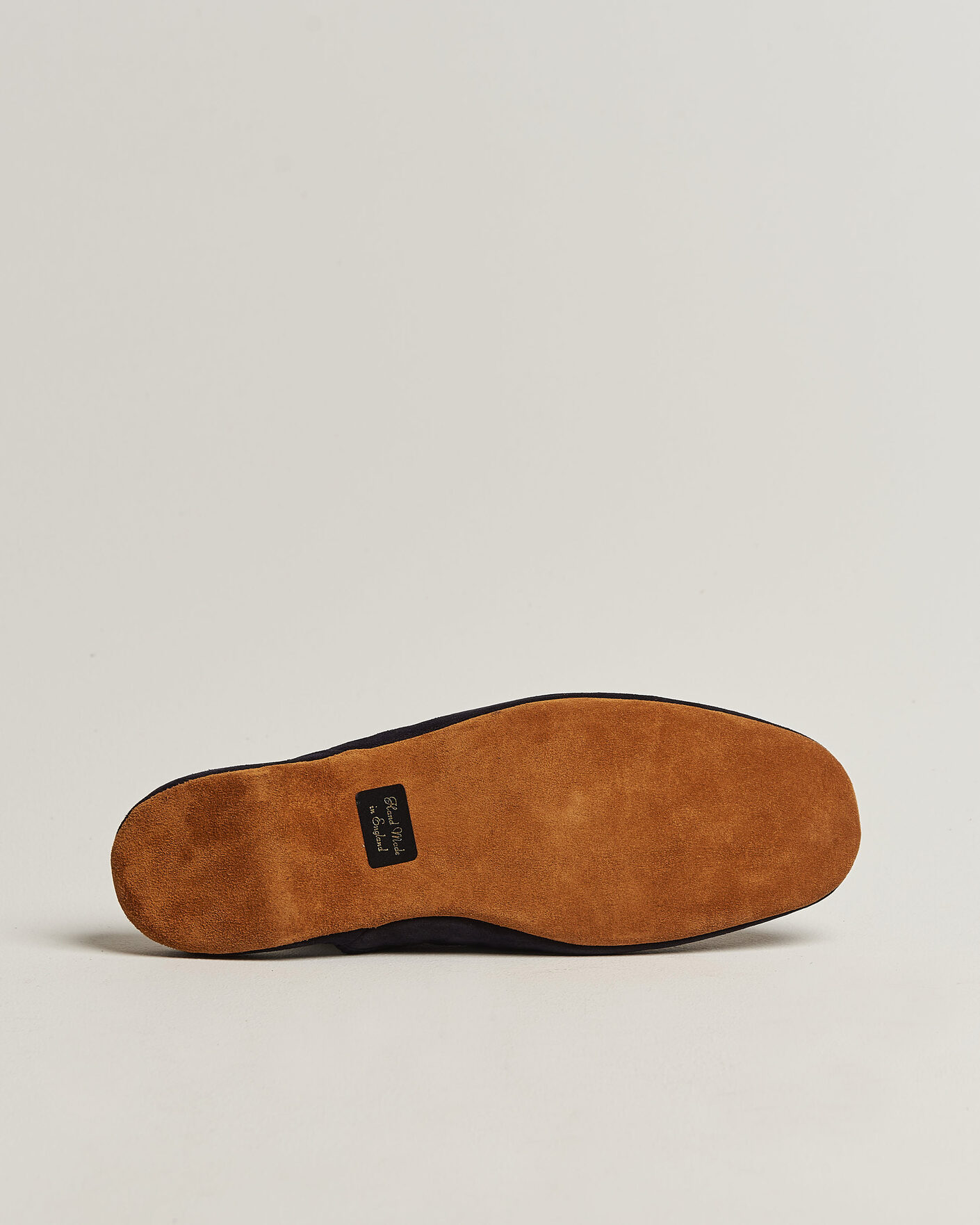 Herr | Sandaler & Tofflor | Bowhill & Elliott | Mule Slipper Quilt Lining Navy Suede