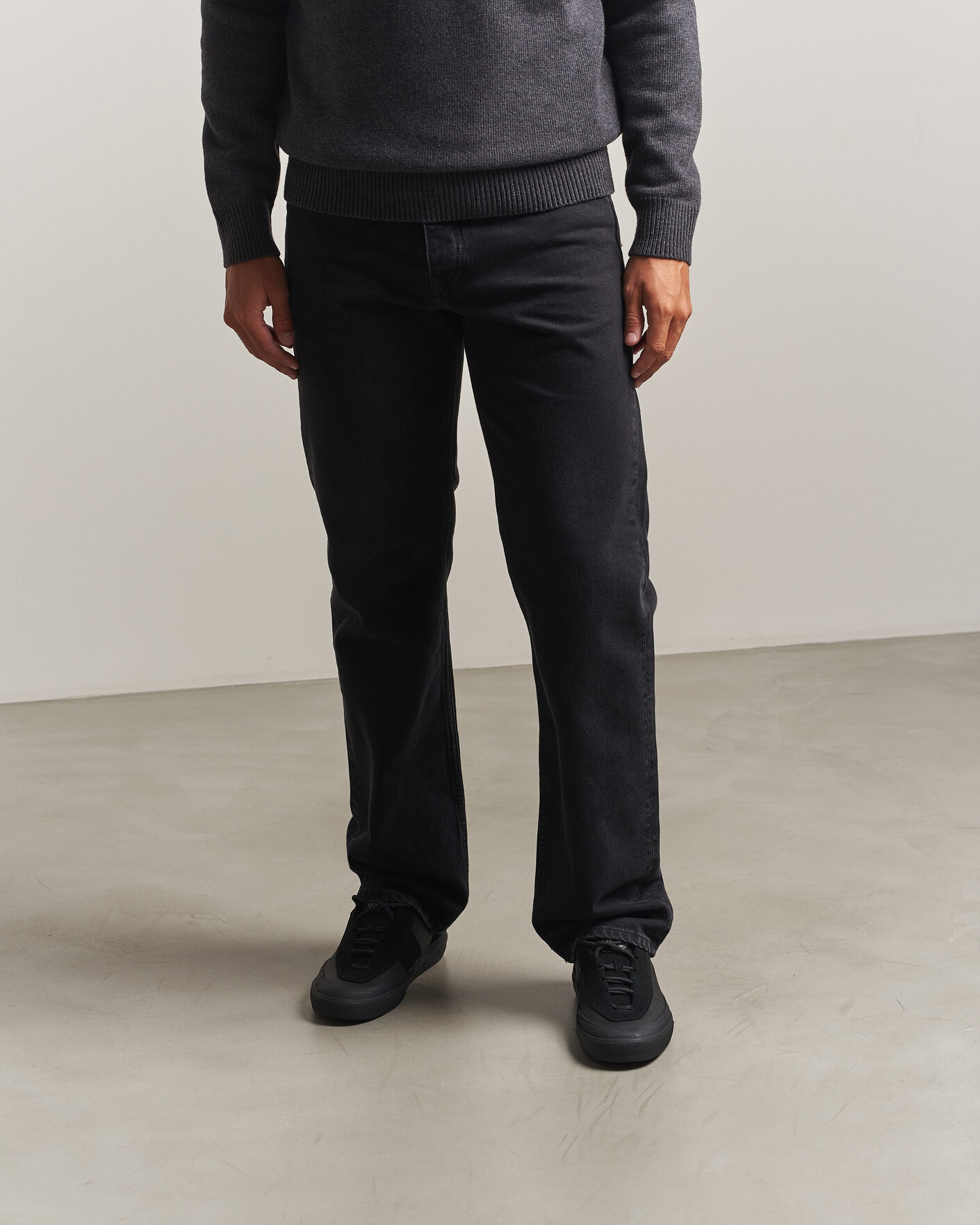Herr | Sneakers | Stone Island | Low Top Canvas Sneaker Black