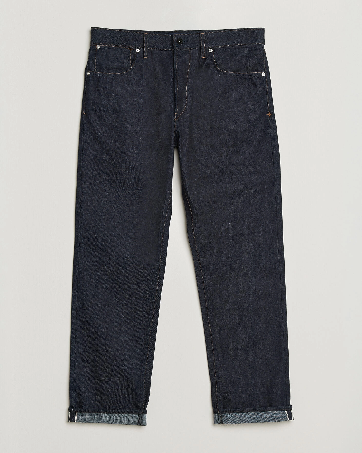 Herr | Jeans | Stone Island | Regular Straight Fit Selvedge Jeans Blue Raw