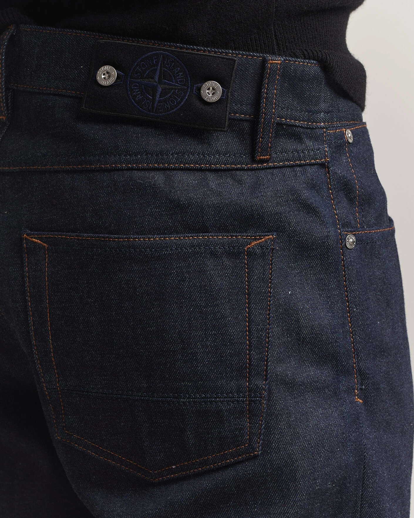 Herr | Jeans | Stone Island | Regular Straight Fit Selvedge Jeans Blue Raw