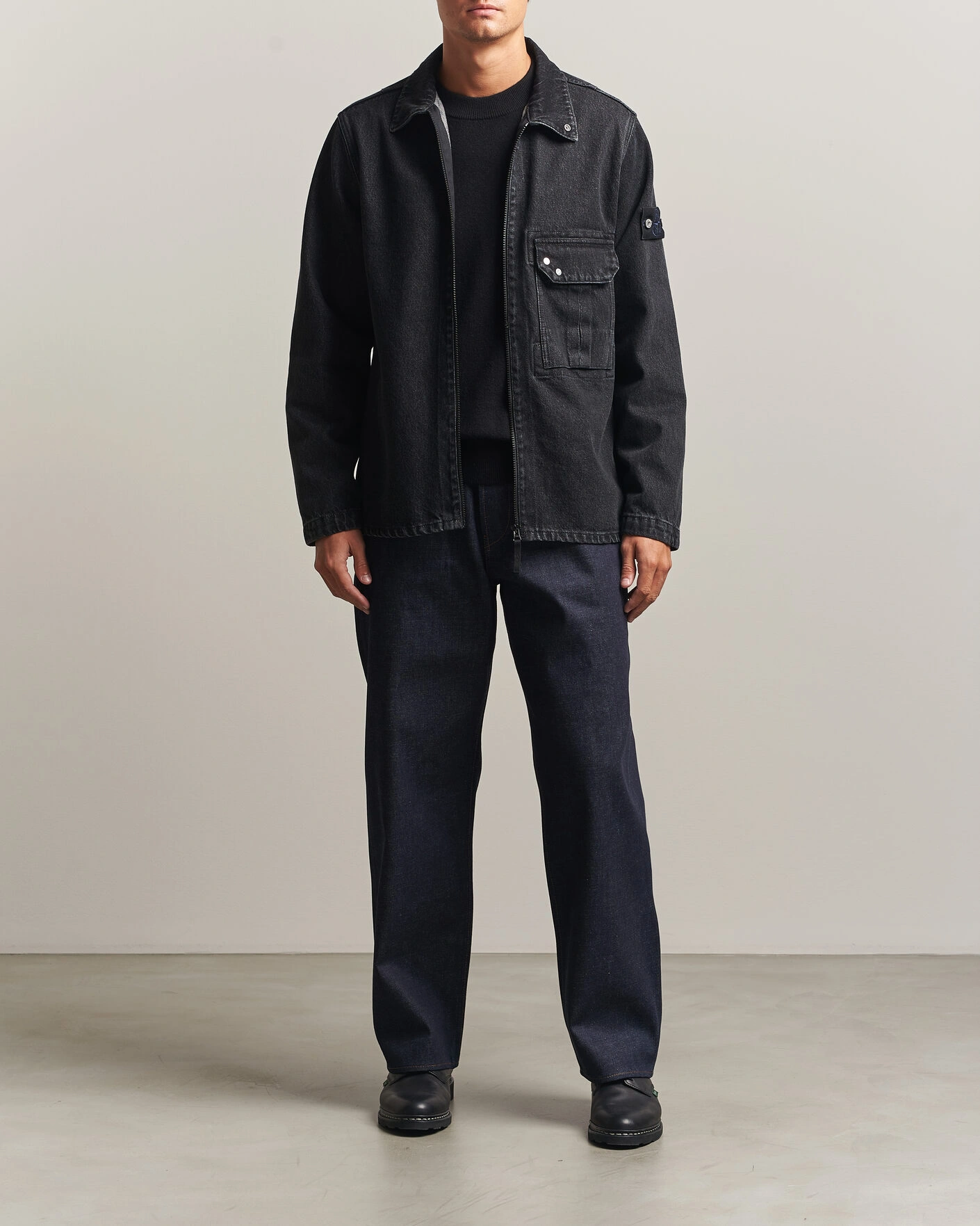 Herr | Byxor | Stone Island | Loose Fit Jeans Blue Raw