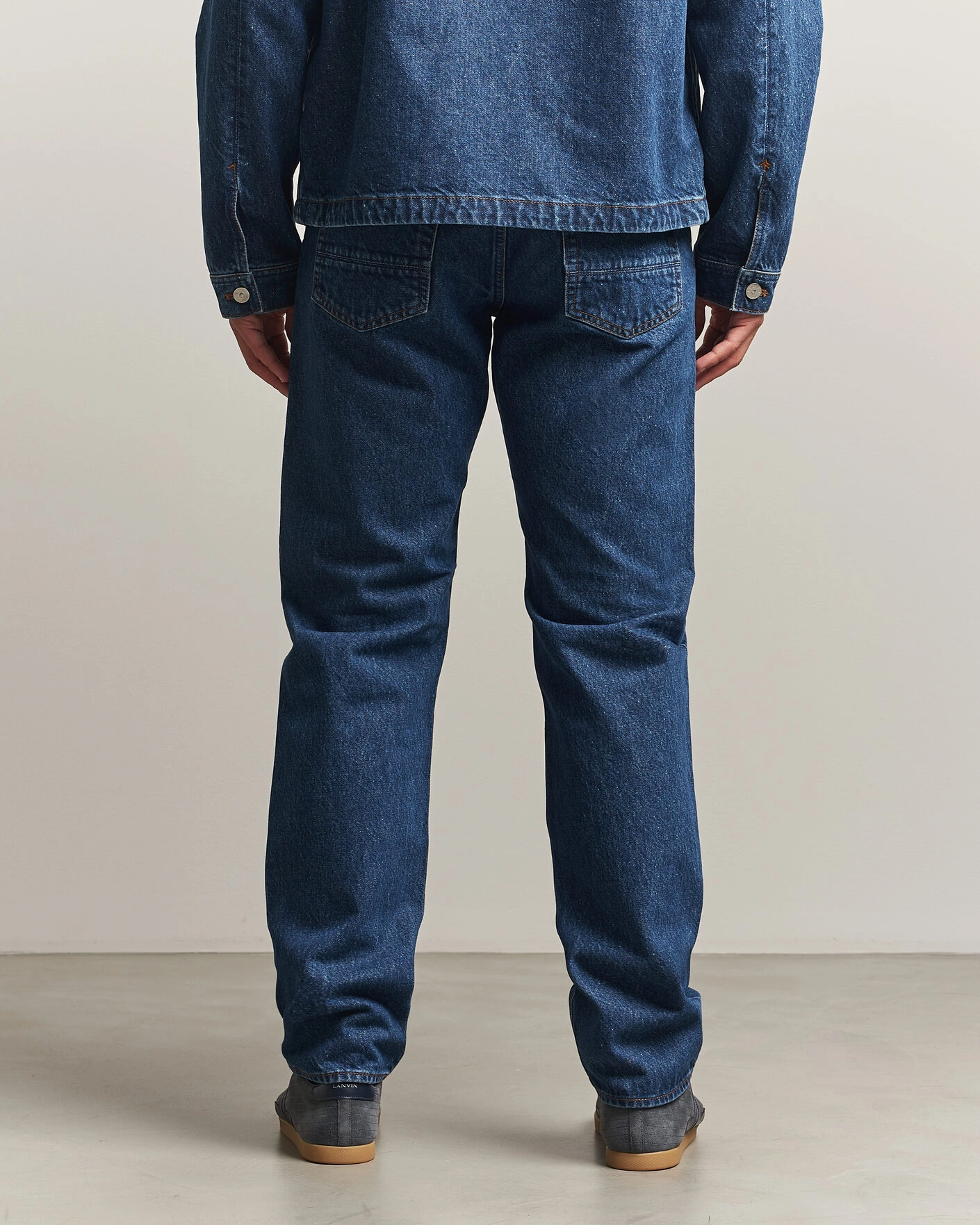 Herr | Jeans | Stone Island | Regular Straight Fit Indigo Jeans Blue Medium Wash