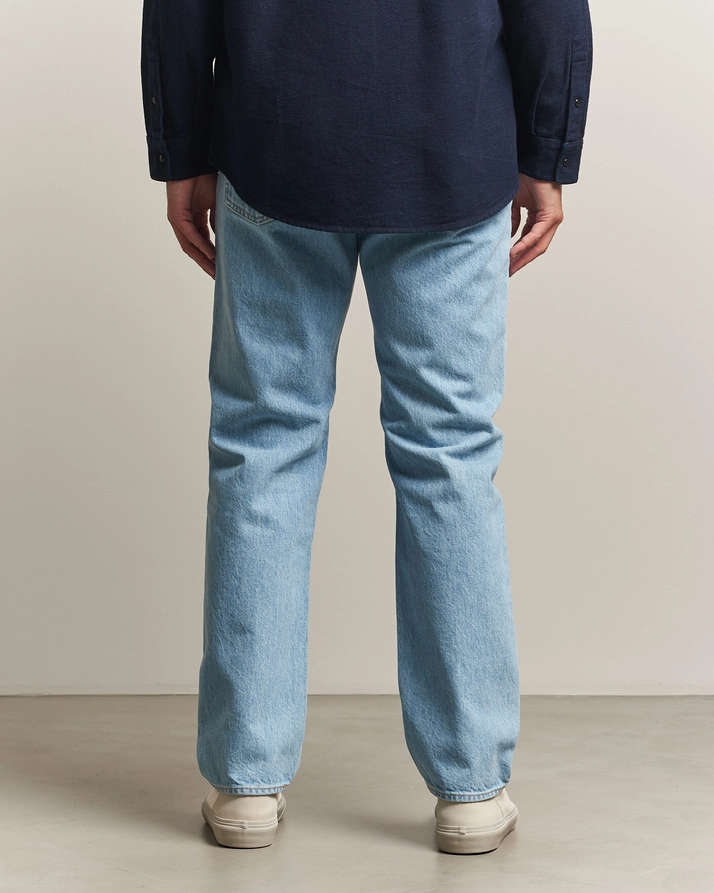 Herr | Jeans | Stone Island | Regular Straight Fit Indigo Jeans Blue Light Wash