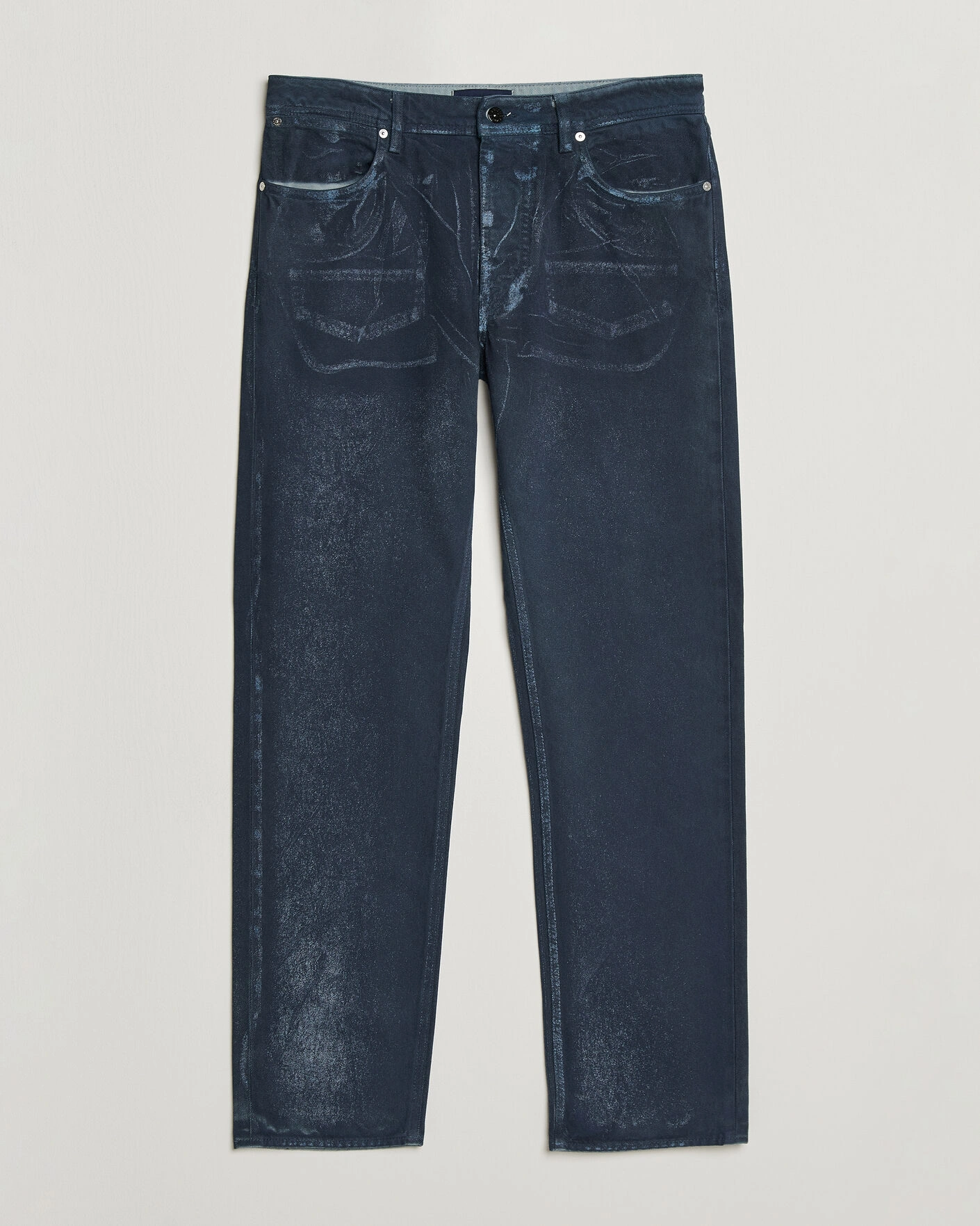 Herr | Jeans | Stone Island | Hand Sprayed Reflective Bull Denim Jeans Slate Blue