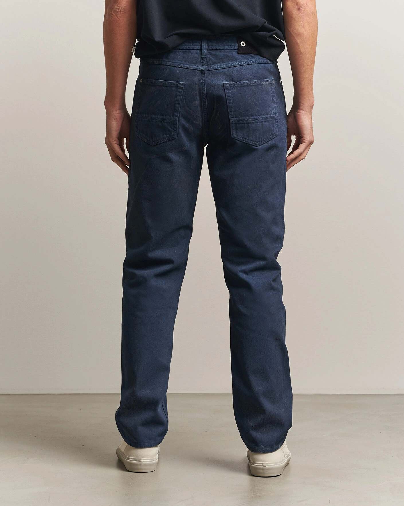 Herr | Jeans | Stone Island | Hand Sprayed Reflective Bull Denim Jeans Slate Blue