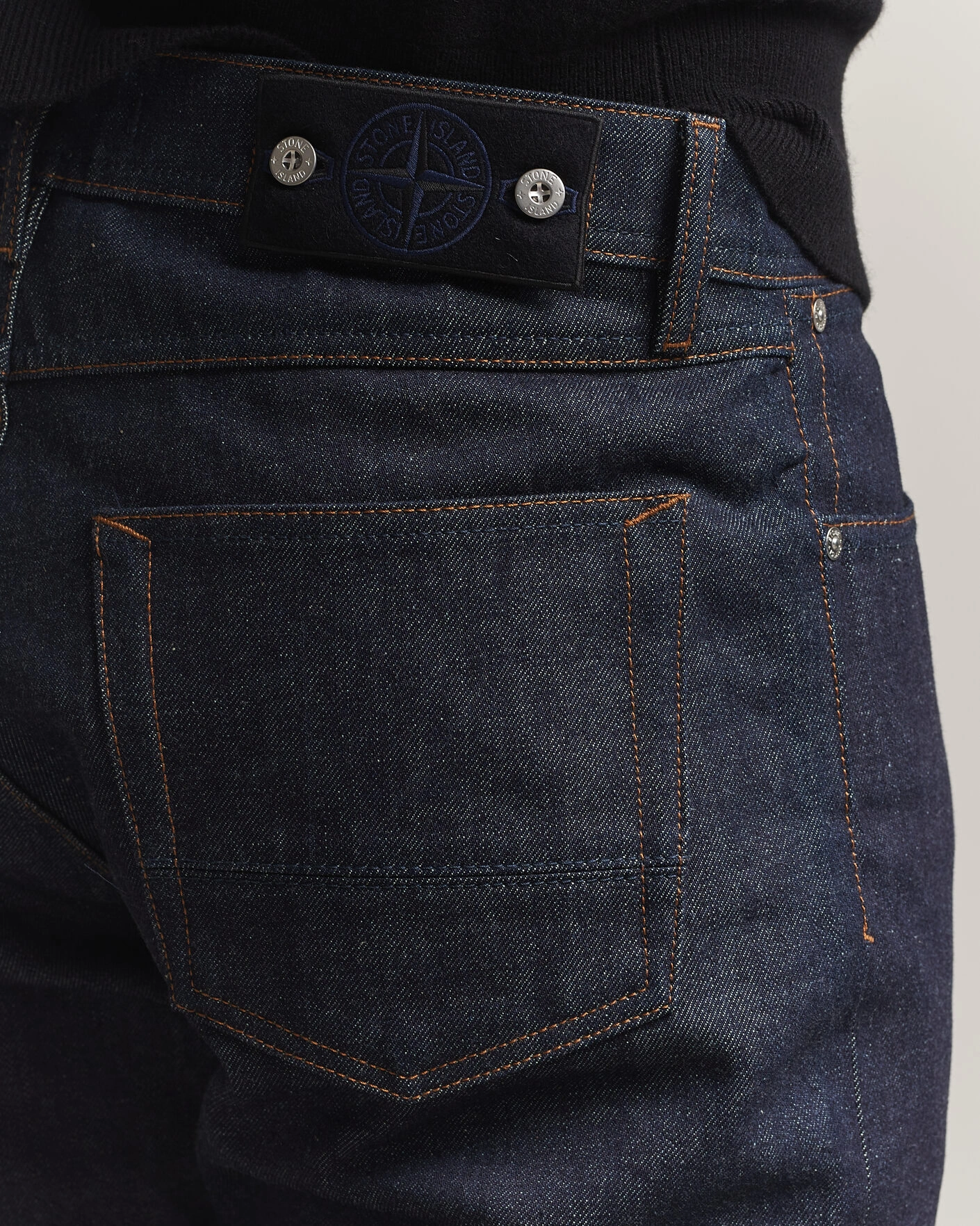 Herr | Jeans | Stone Island | Regular Straight Fit Indigo Jeans Blue Raw
