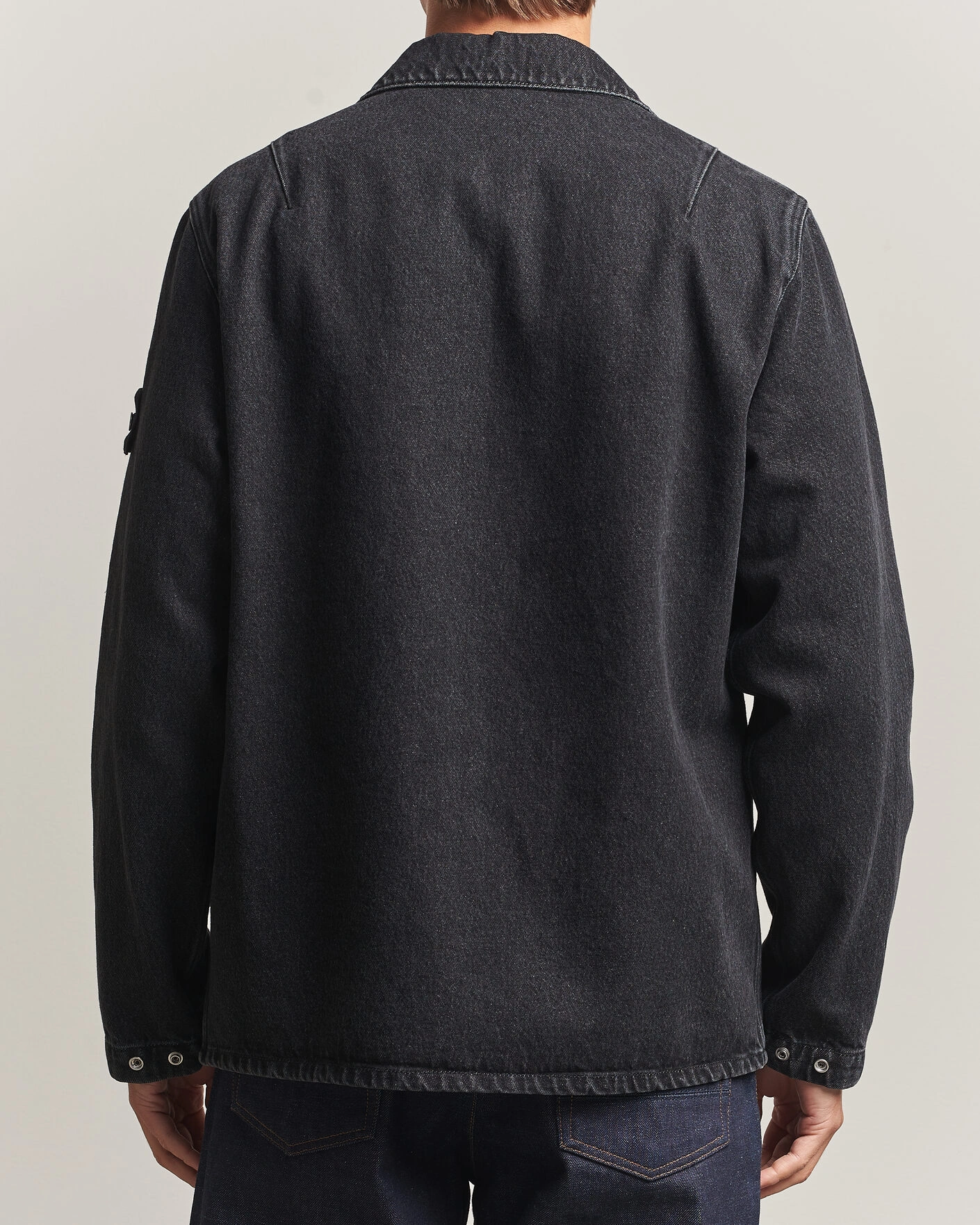 Herr | Skjortor | Stone Island | Denim Overshirt Black Medium Wash