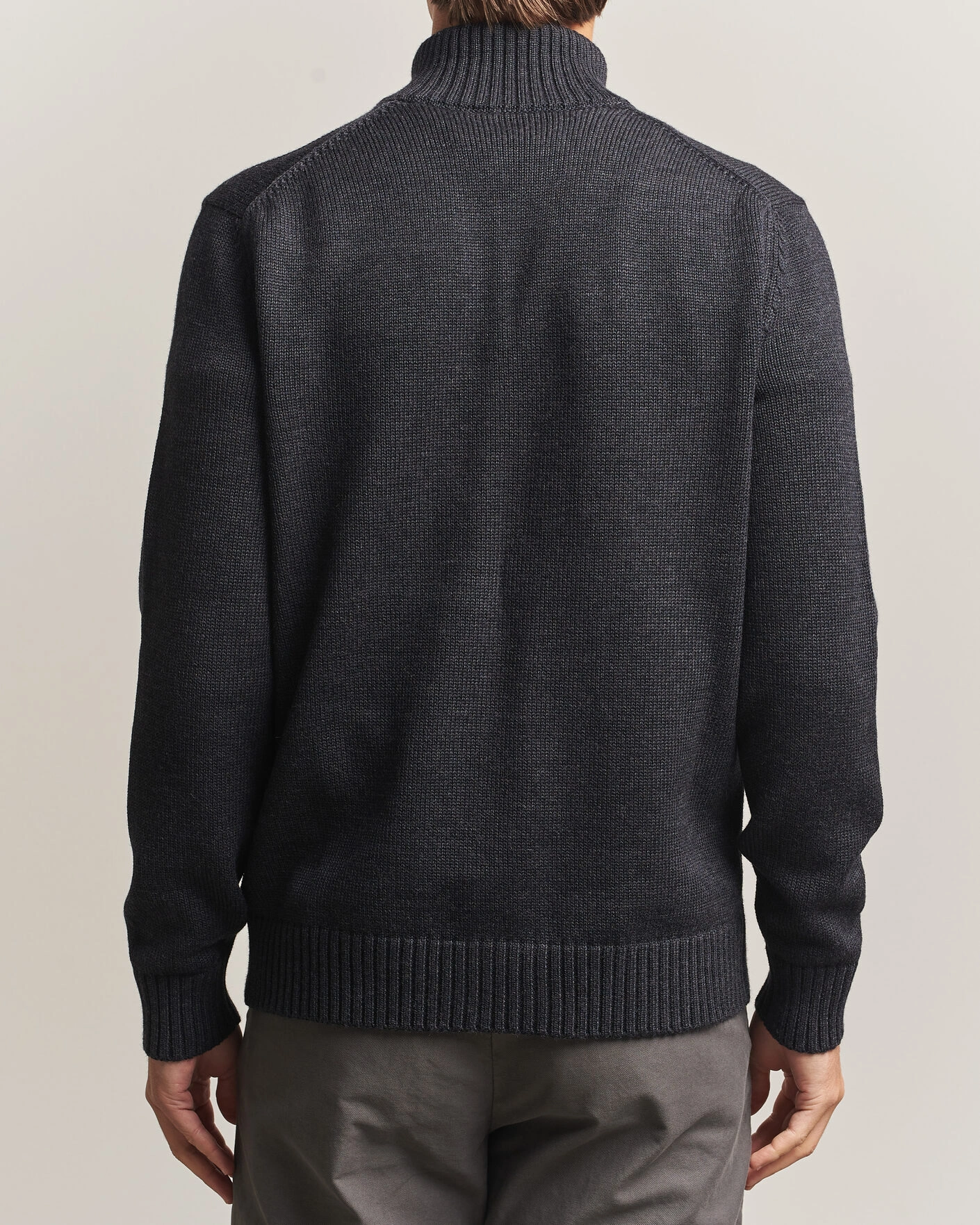 Herr | Tröjor | Zanone | Virgin Merino Wool Chioto Grey Melange
