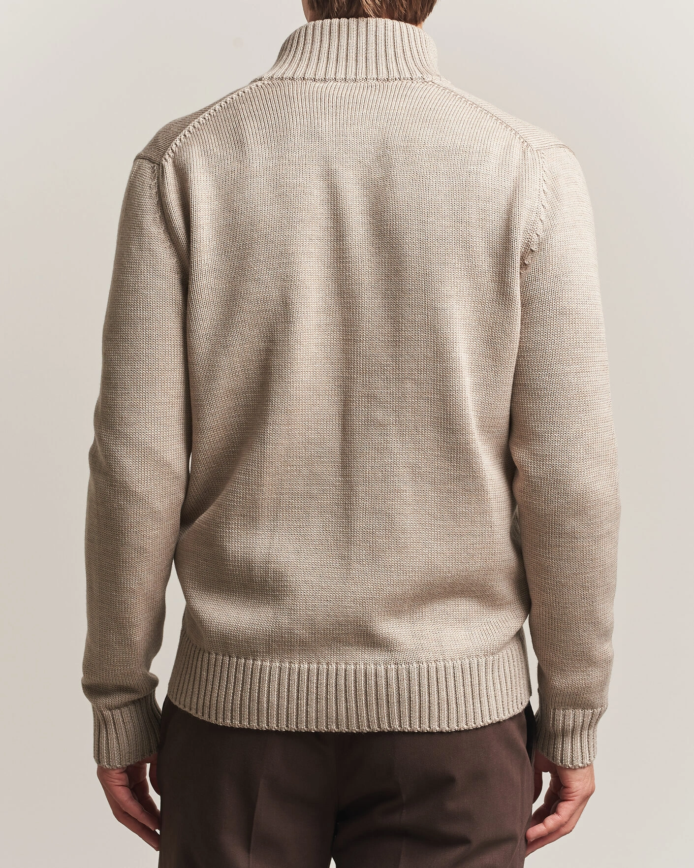 Herr | Tröjor | Zanone | Virgin Merino Wool Chioto Beige