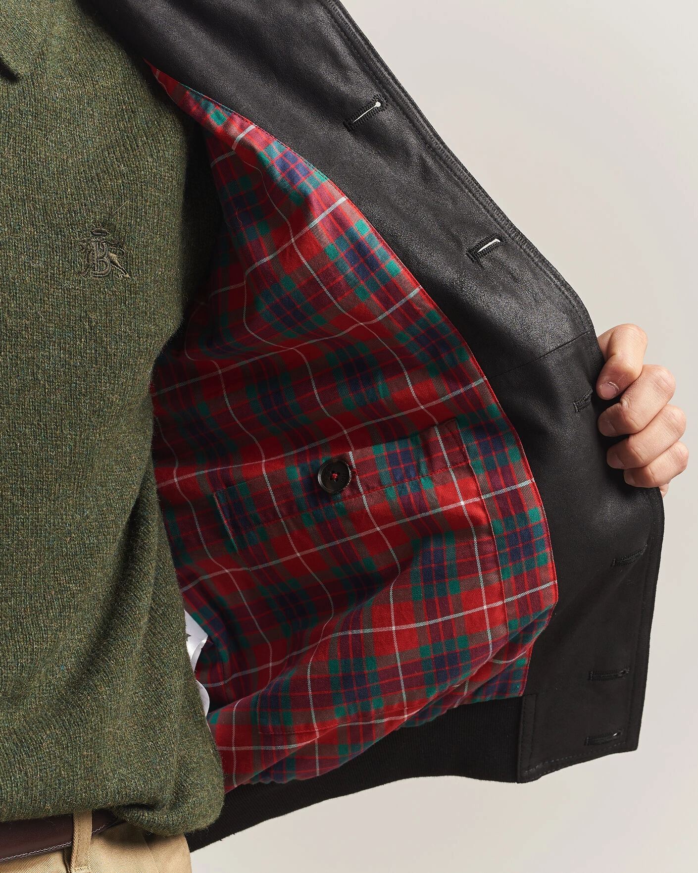 Herr | Jackor | Baracuta | Suede Blouson Jacket Black