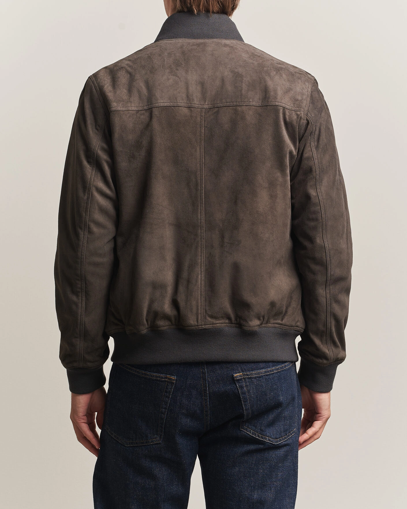 Herr | Jackor | Baracuta | Suede Blouson Jacket December Sky