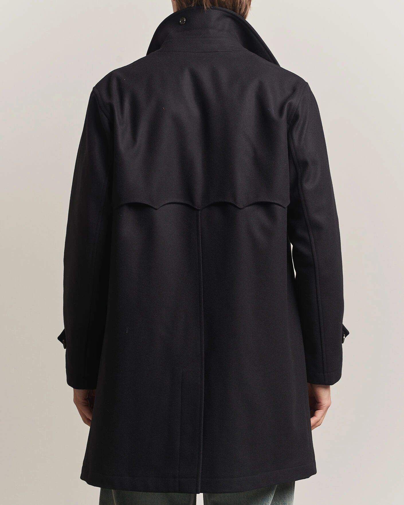 Herr | Jackor | Baracuta | G10 Melton Wool Coat Black