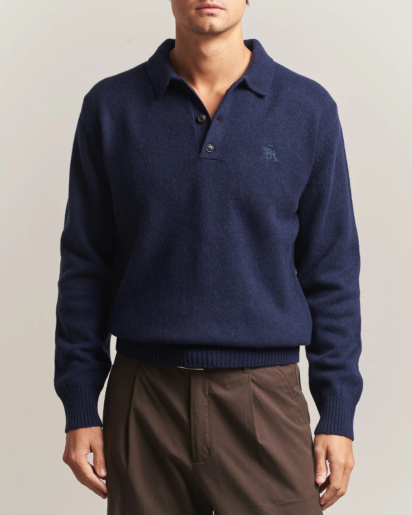 Herr | Tröjor | Baracuta | Shetland Polo Navy