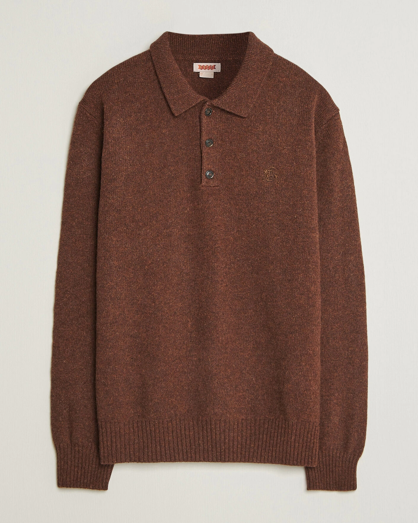 Herr | Tröjor | Baracuta | Shetland Polo Slate Black