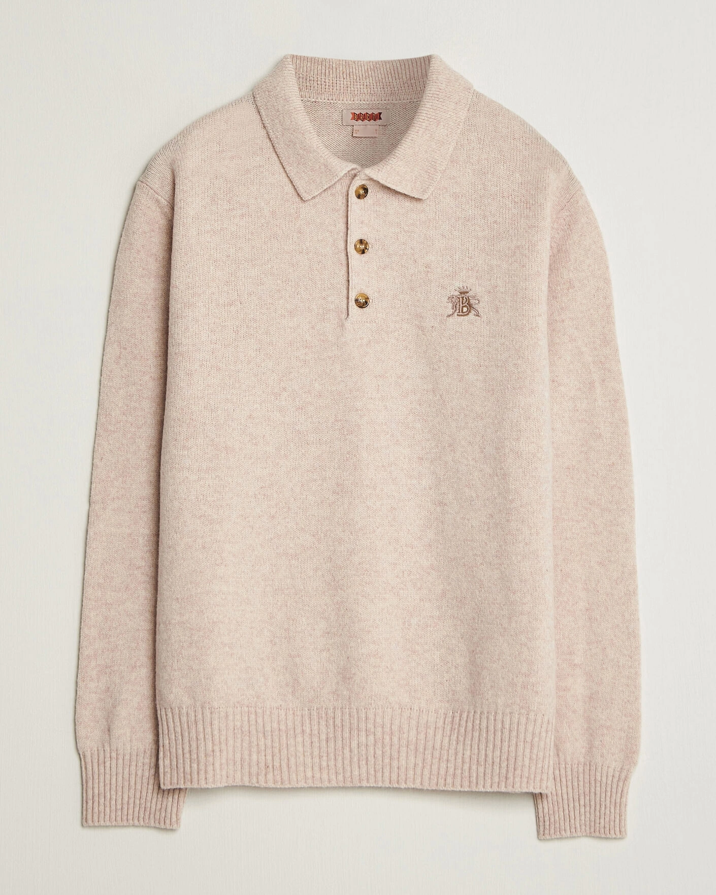 Herr | Tröjor | Baracuta | Shetland Polo Antique White