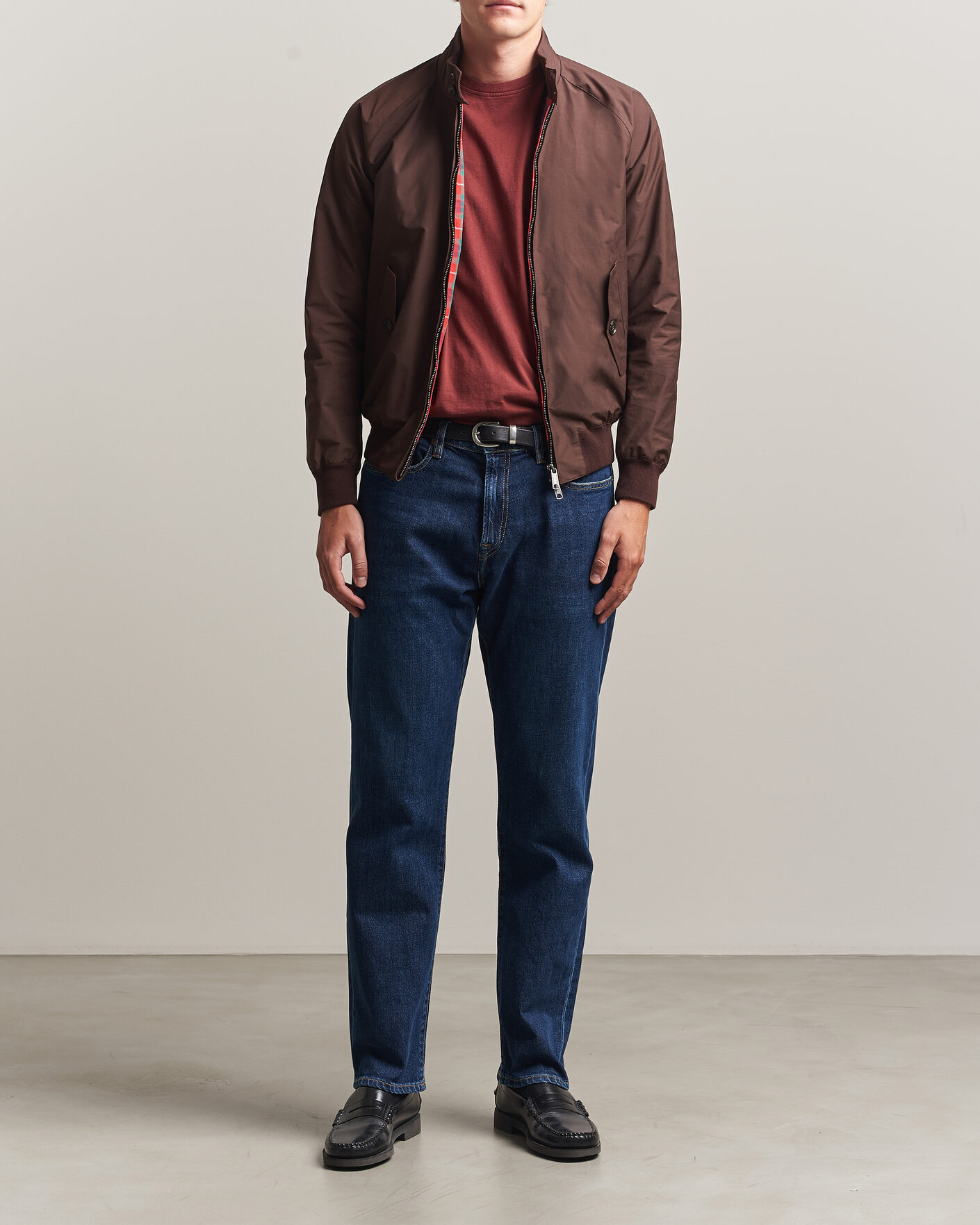 Herr | Jackor | Baracuta | G9 Original Harrington Jacket Brown Cigar