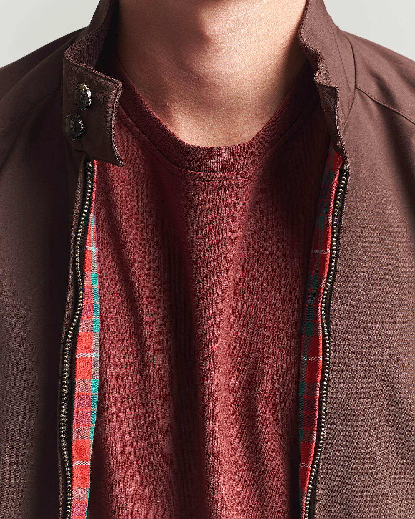 Herr | Jackor | Baracuta | G9 Original Harrington Jacket Brown Cigar