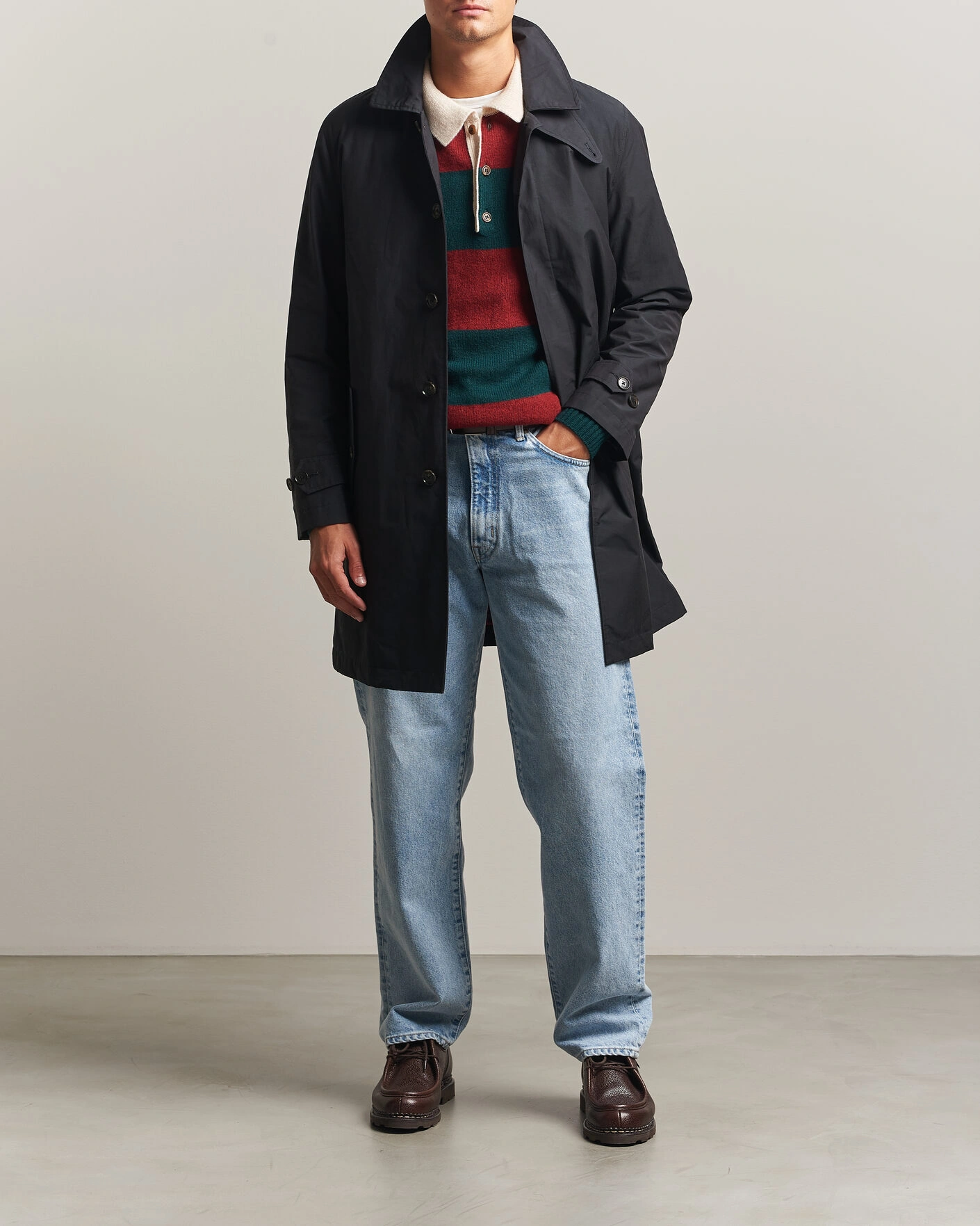 Herr | Jackor | Baracuta | G10 Detachable Cloth Coat Dark Navy