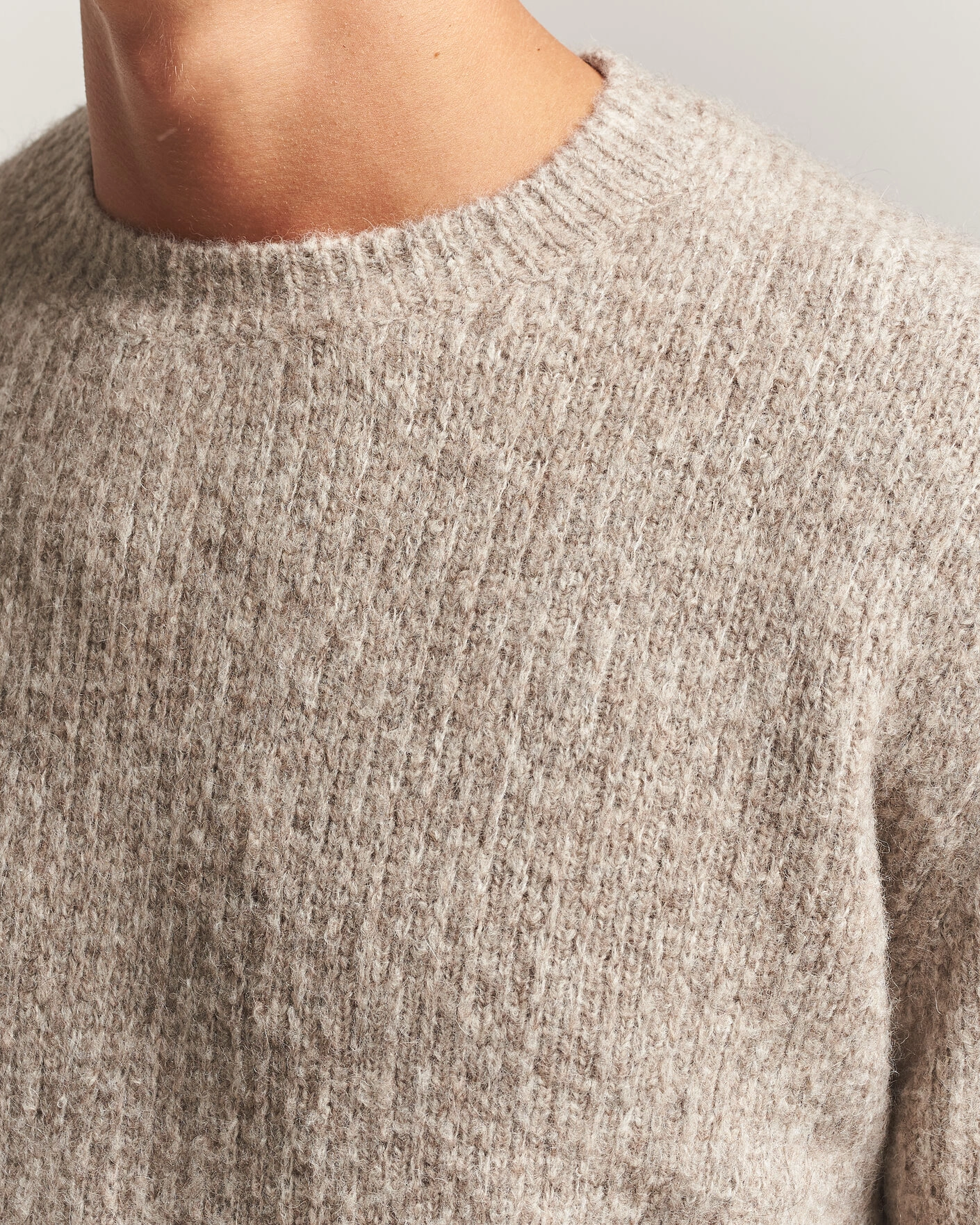 Herr | Tröjor | Sunflower | Yak Sweater Dark Oat
