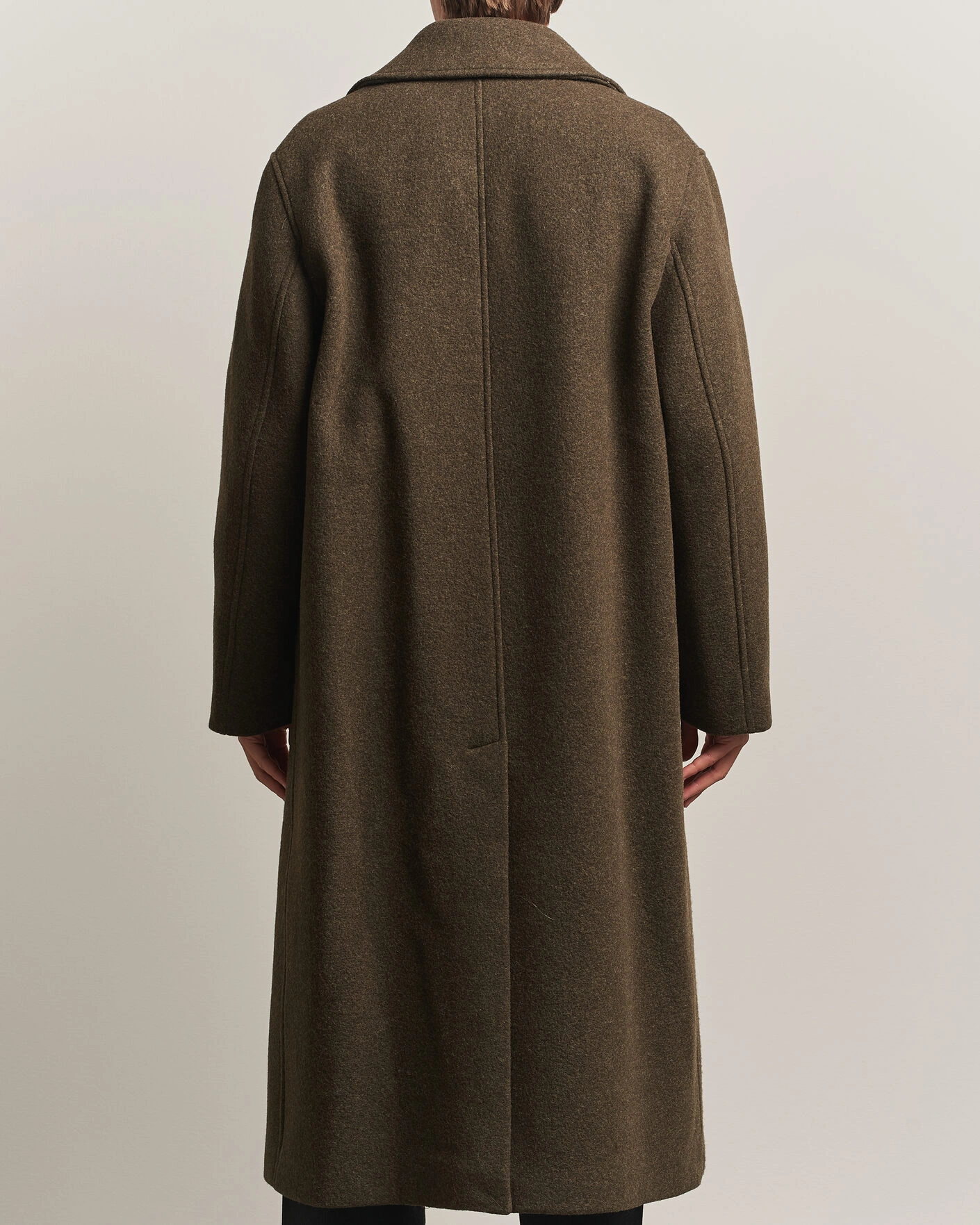 Herr | Jackor | Sunflower | Wool Blend Winter Coat Green Moss