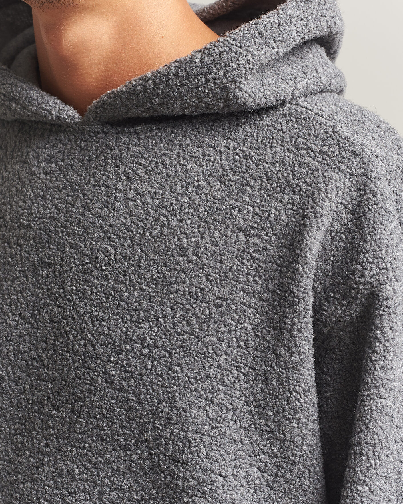 Herr | Tröjor | Sunflower | Wool Hoodie Grey Melange