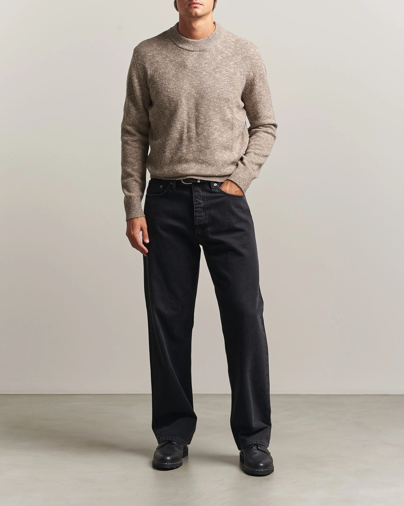 Herr | Tröjor | Sunflower | Moon Merino Sweater Sand