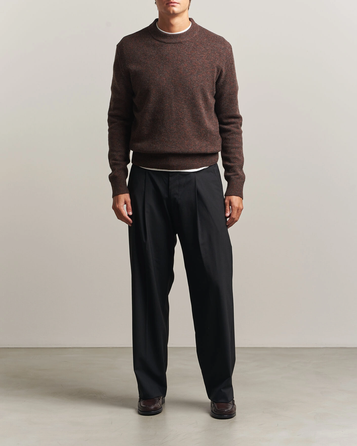 Herr | Tröjor | Sunflower | Moon Merino Sweater Brown