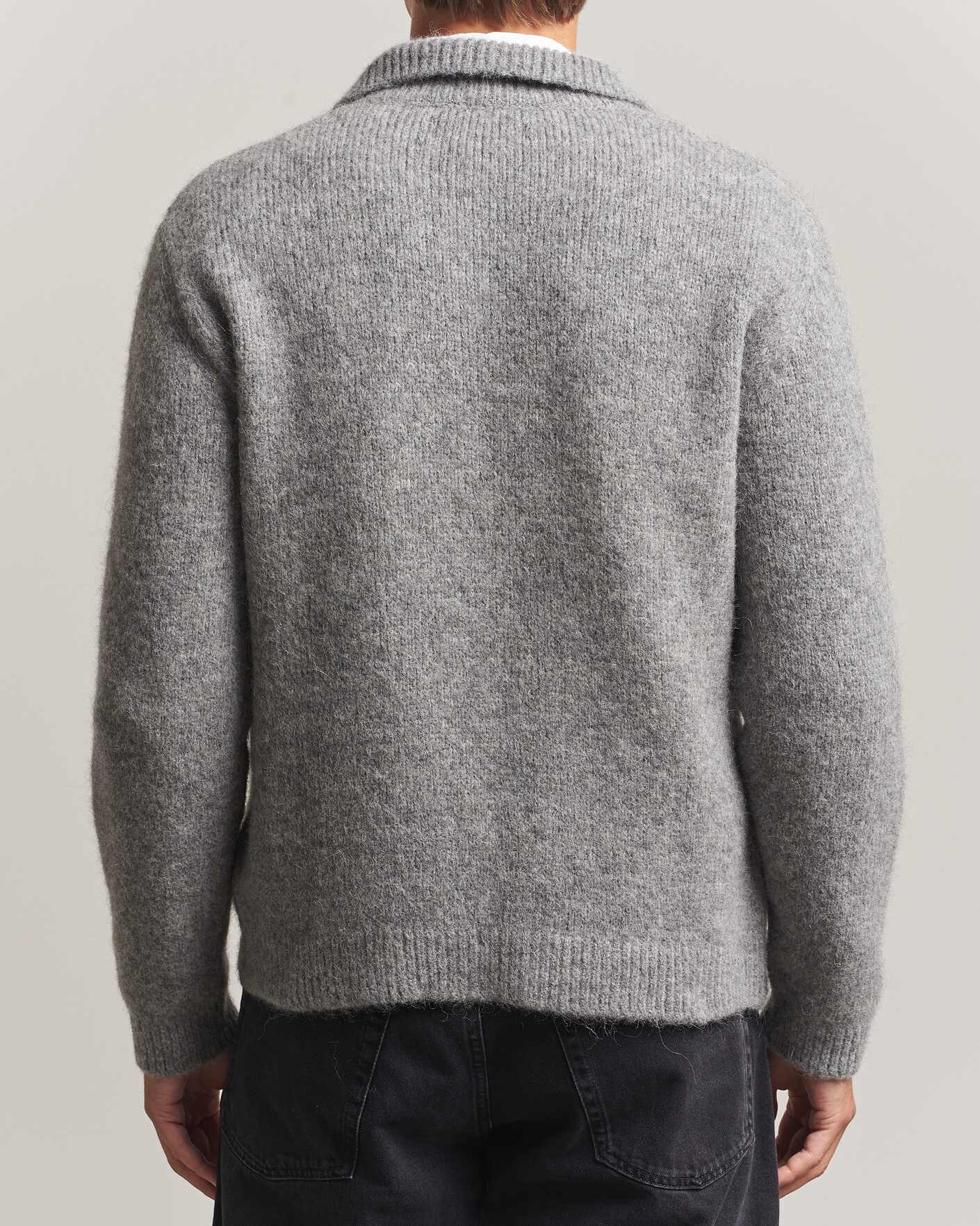 Herr | Tröjor | Sunflower | Alpacka Cardigan Grey Melange