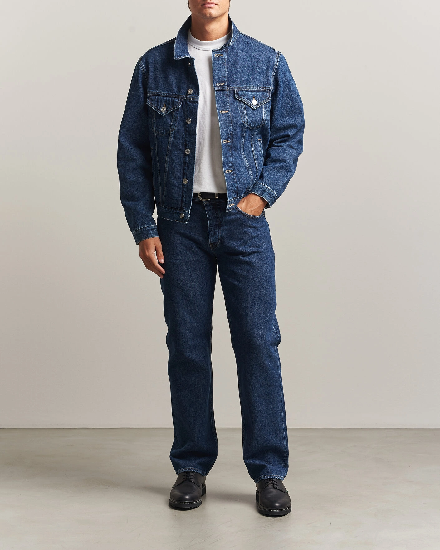 Herr | Jeans | Sunflower | Low Straight Jeans Blue Wash