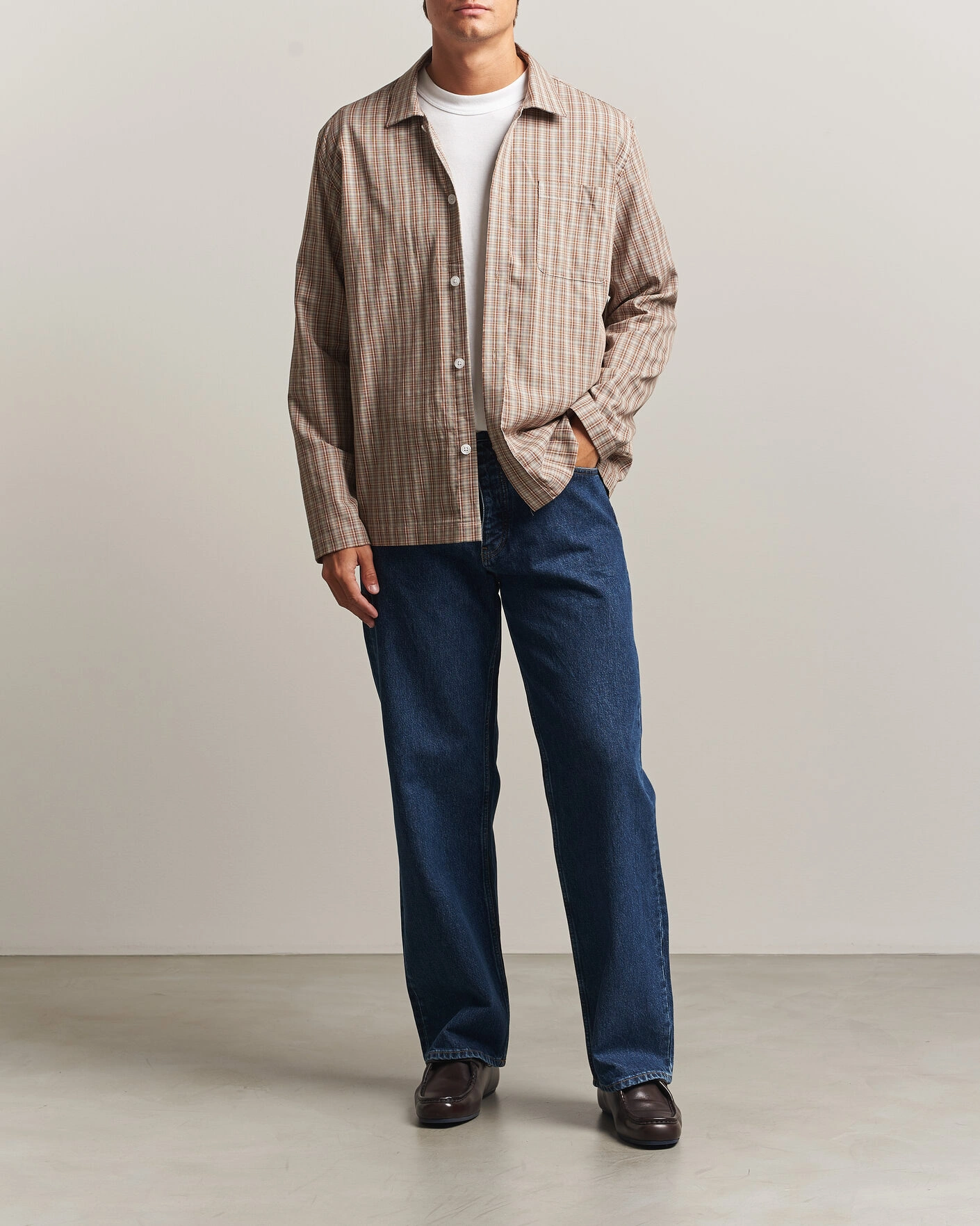 Herr | Byxor | Sunflower | Loose Jeans Blue Wash
